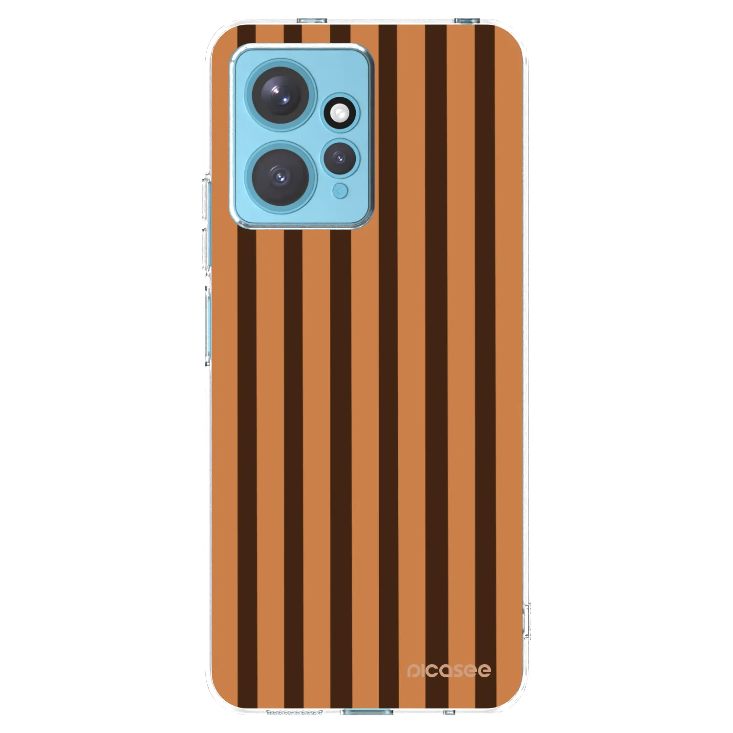 Picasee silikónový prehľadný obal pre Xiaomi Redmi Note 12 4G - Caramel lines