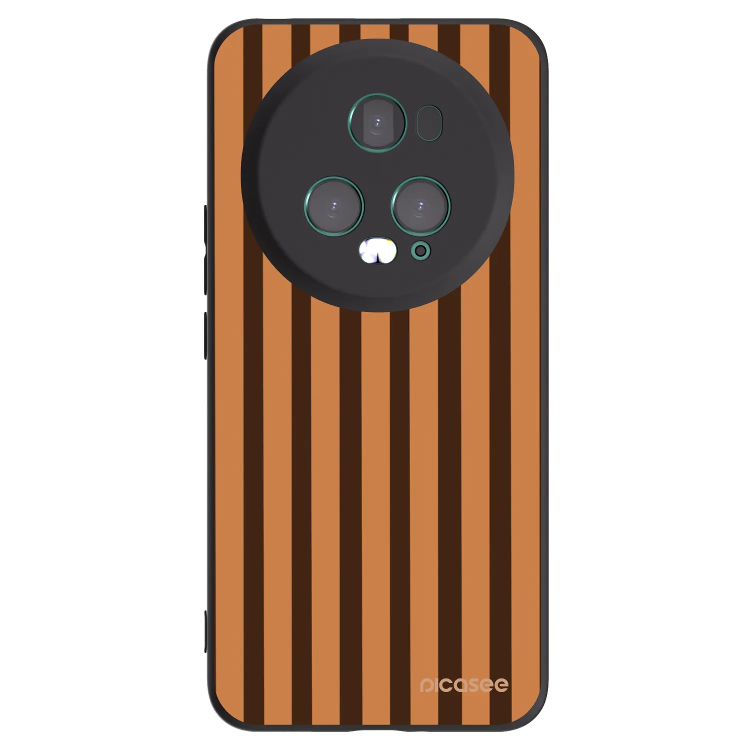Picasee silikónový čierny obal pre Honor Magic5 Pro - Caramel lines