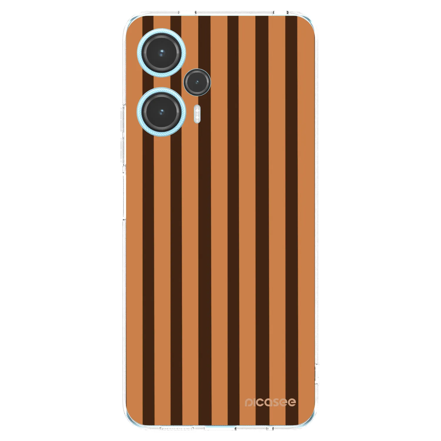 Picasee silikónový prehľadný obal pre Xiaomi Poco F5 - Caramel lines