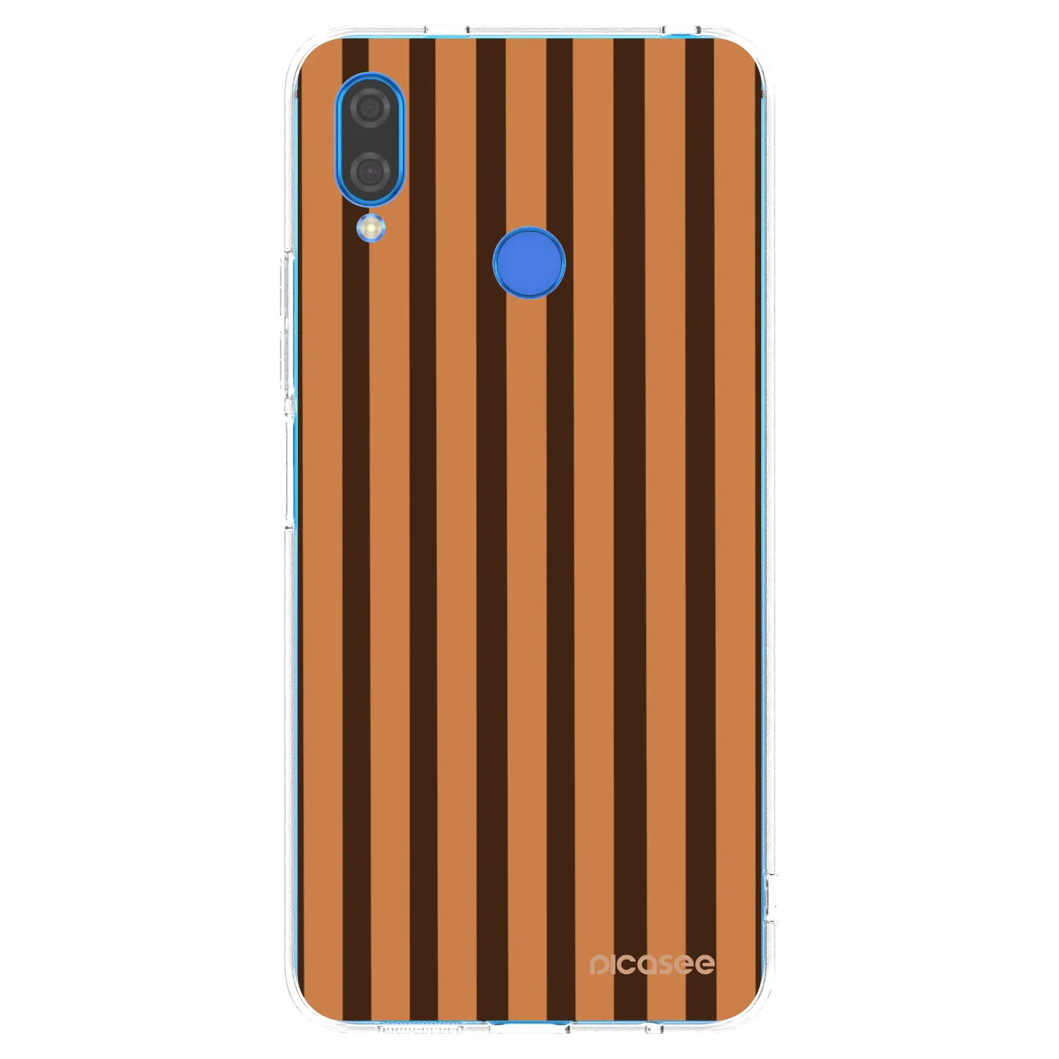 Picasee silikónový prehľadný obal pre Huawei Nova 3 - Caramel lines