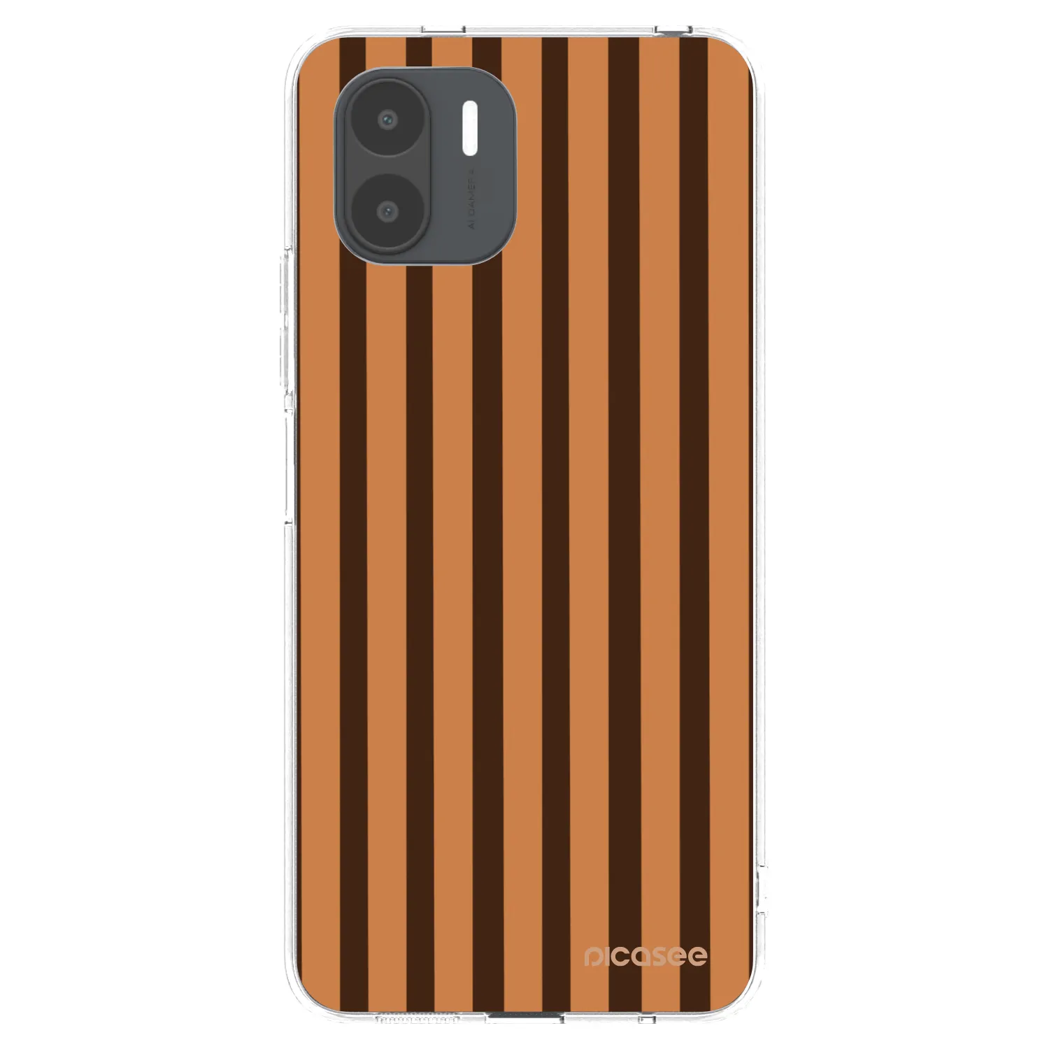 Picasee silikónový prehľadný obal pre Xiaomi Redmi A2 - Caramel lines