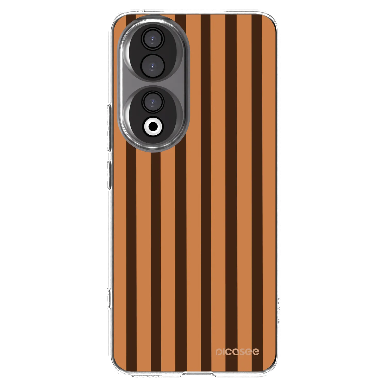 Picasee silikónový prehľadný obal pre Honor 90 5G - Caramel lines