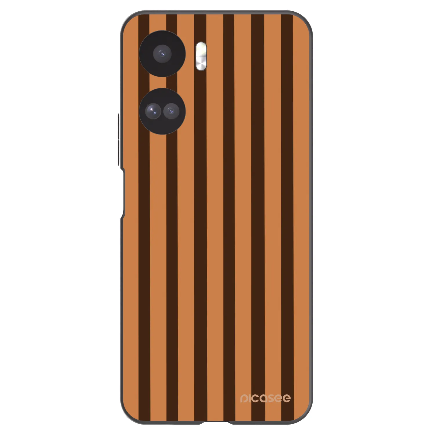 Picasee silikónový čierny obal pre Honor 90 Lite 5G - Caramel lines