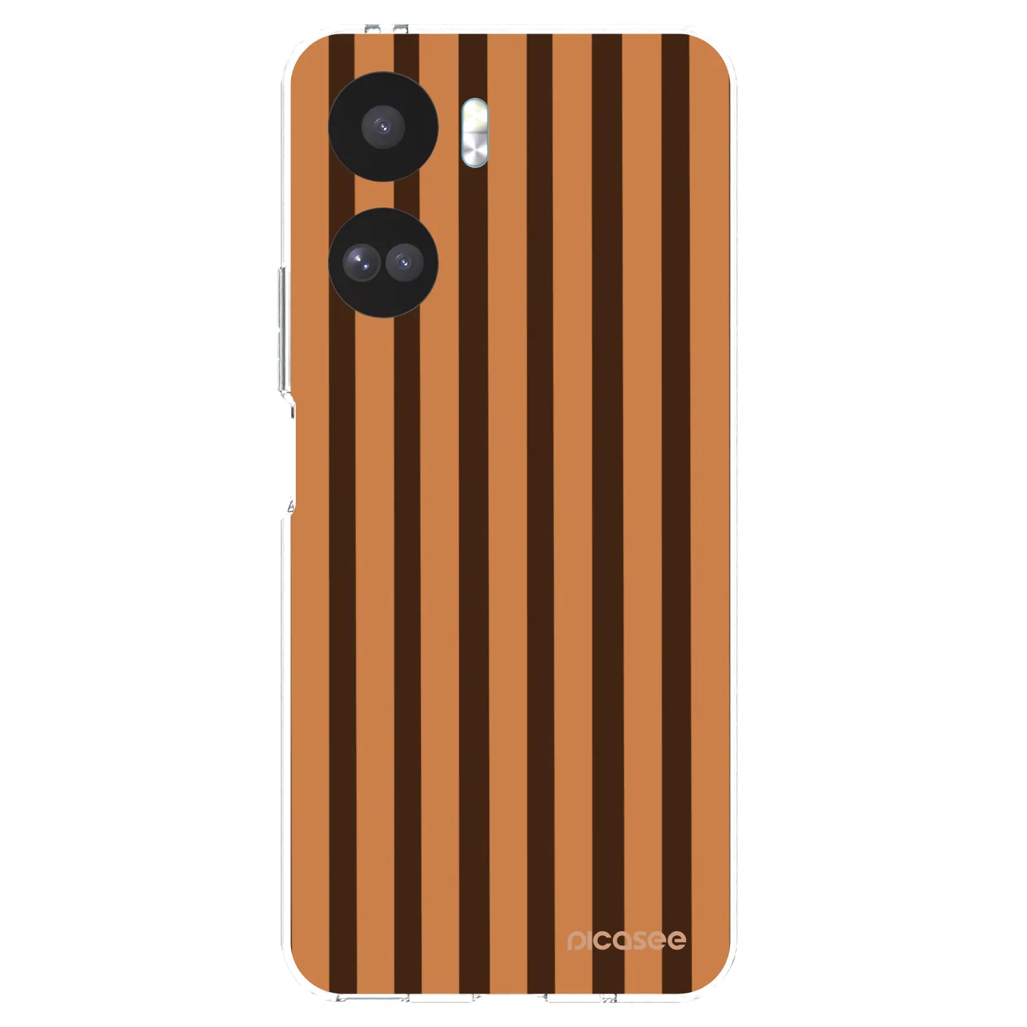 Picasee silikónový prehľadný obal pre Honor 90 Lite 5G - Caramel lines