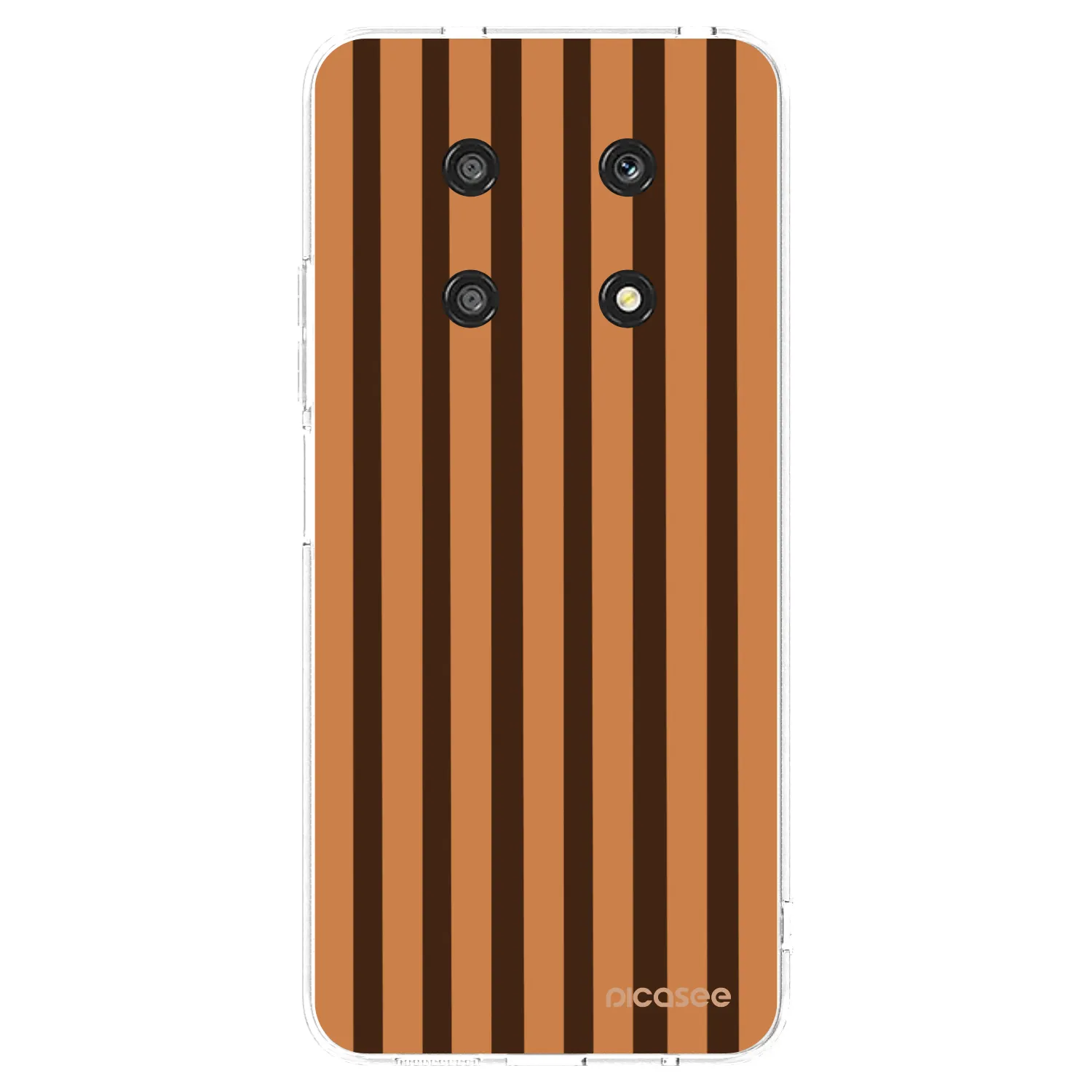 Picasee silikónový prehľadný obal pre Honor Magic4 Lite 5G - Caramel lines