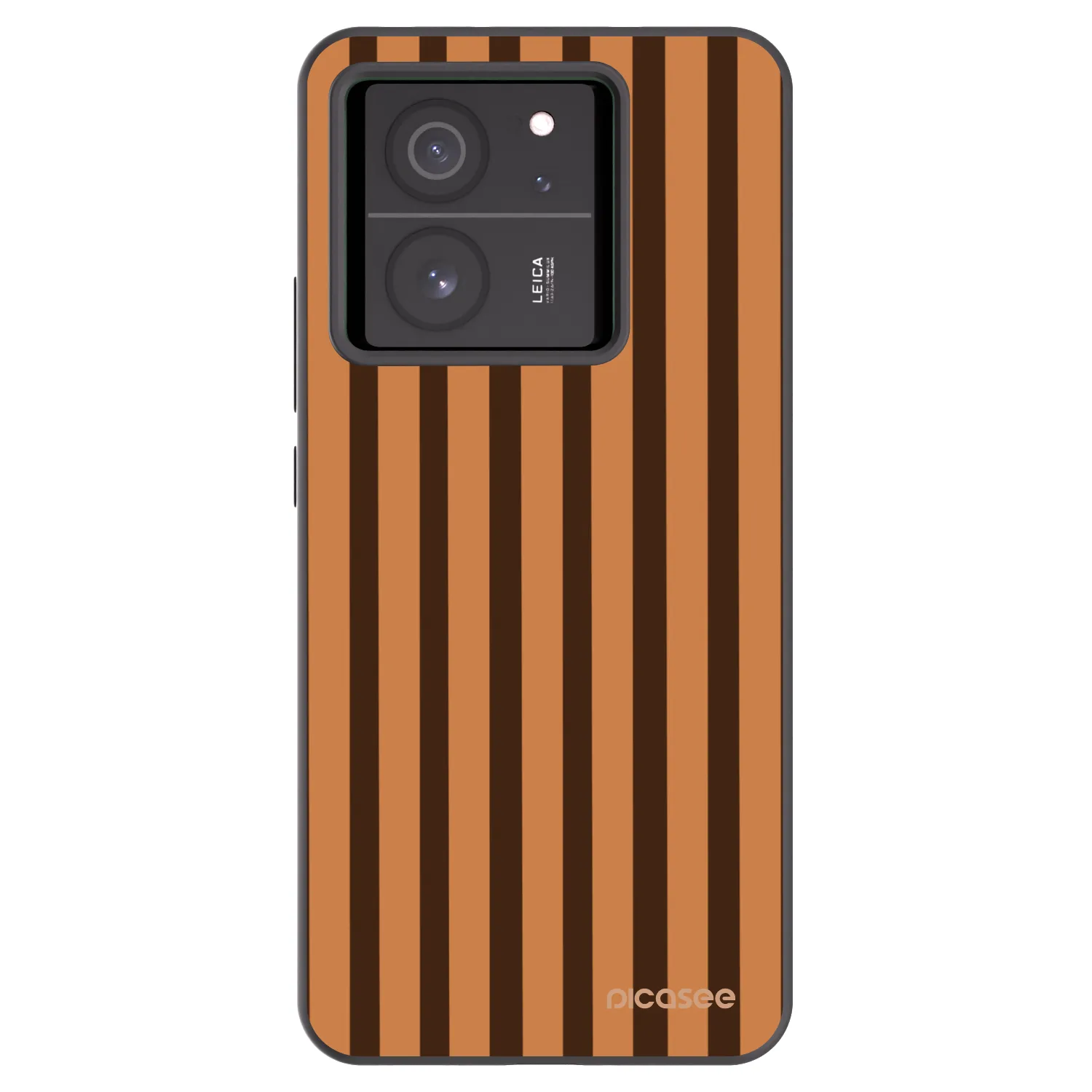 Picasee silikónový čierny obal pre Xiaomi 13T - Caramel lines