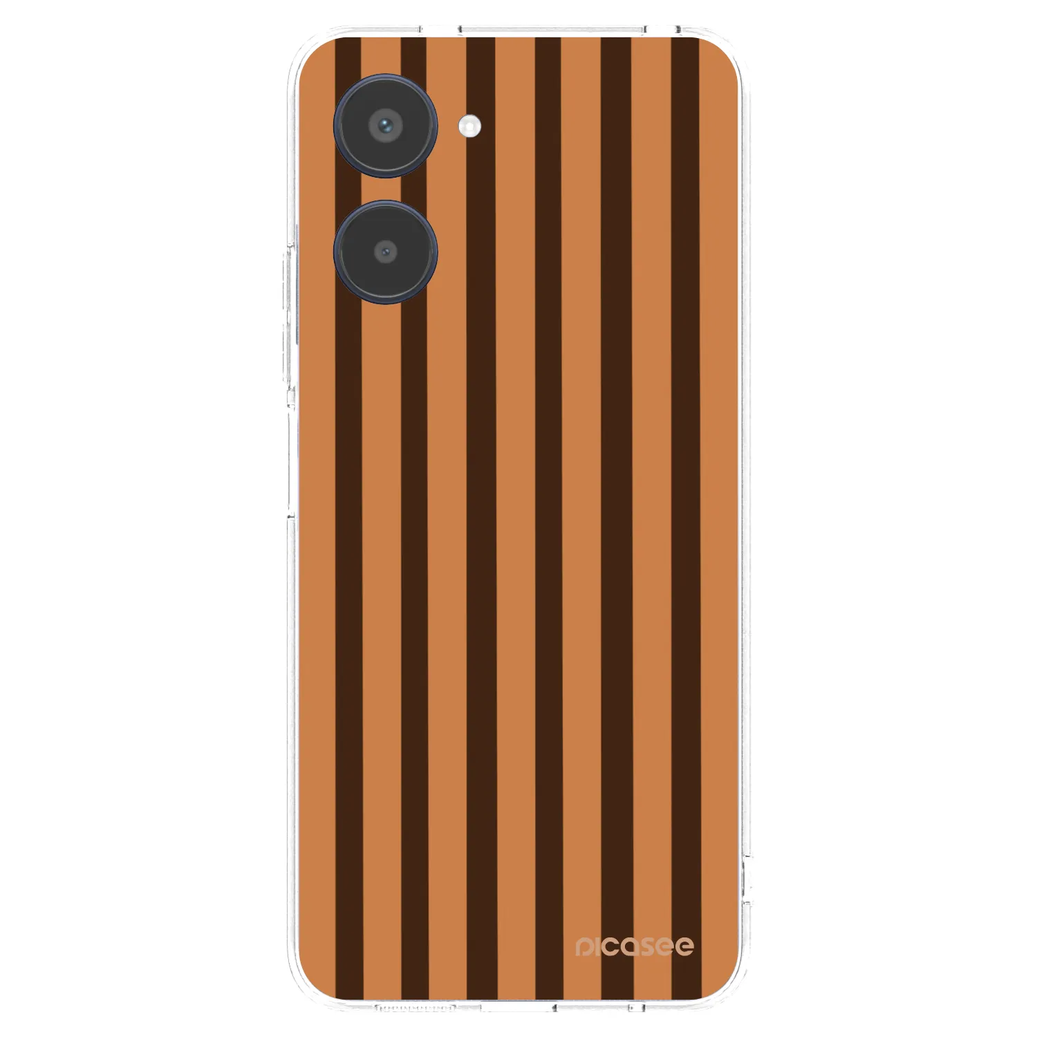 Picasee silikónový prehľadný obal pre Realme 10 4G - Caramel lines
