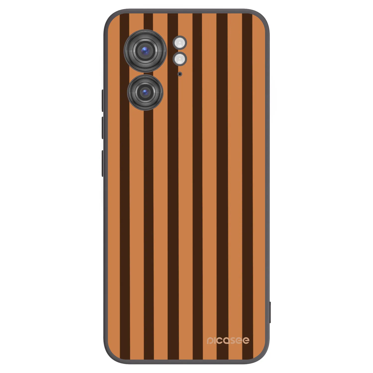 Picasee silikónový čierny obal pre Motorola Edge 40 - Caramel lines