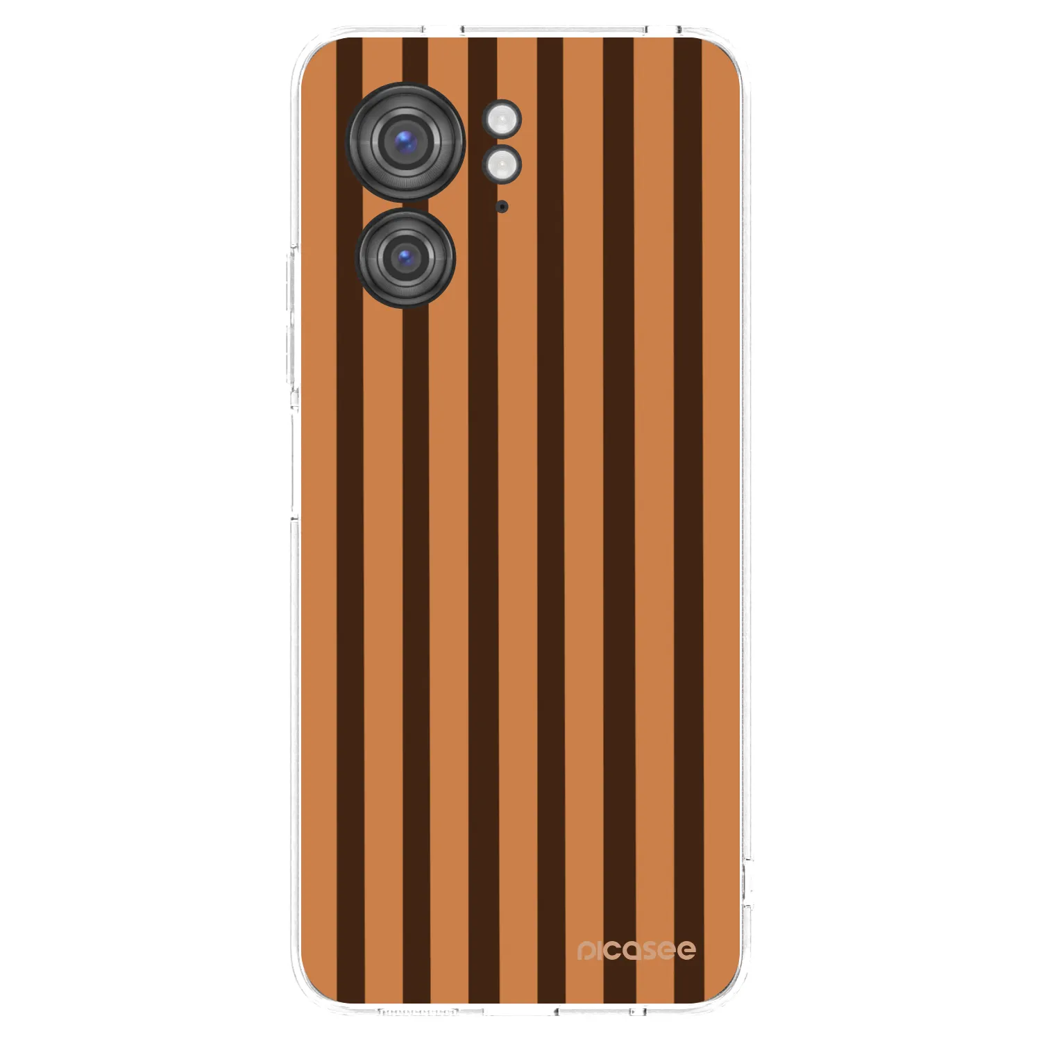Picasee silikónový prehľadný obal pre Motorola Edge 40 - Caramel lines