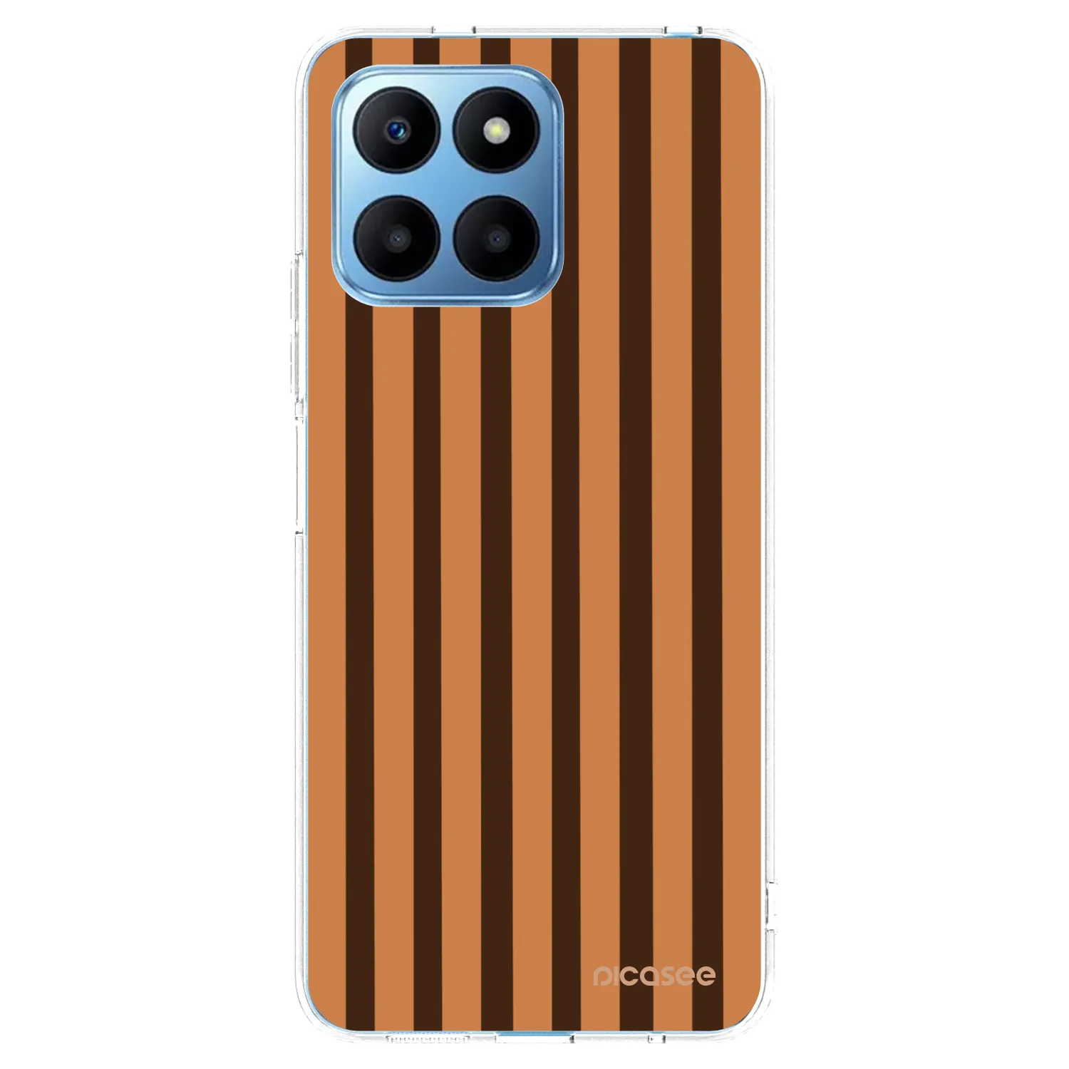 Picasee silikónový prehľadný obal pre Honor 70 Lite - Caramel lines