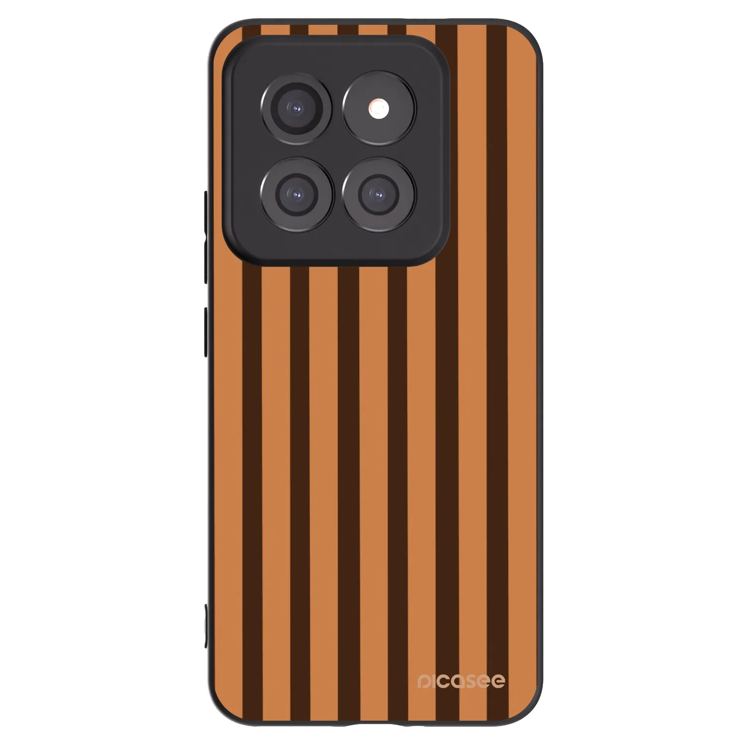 Picasee silikónový čierny obal pre Xiaomi 14 Pro - Caramel lines