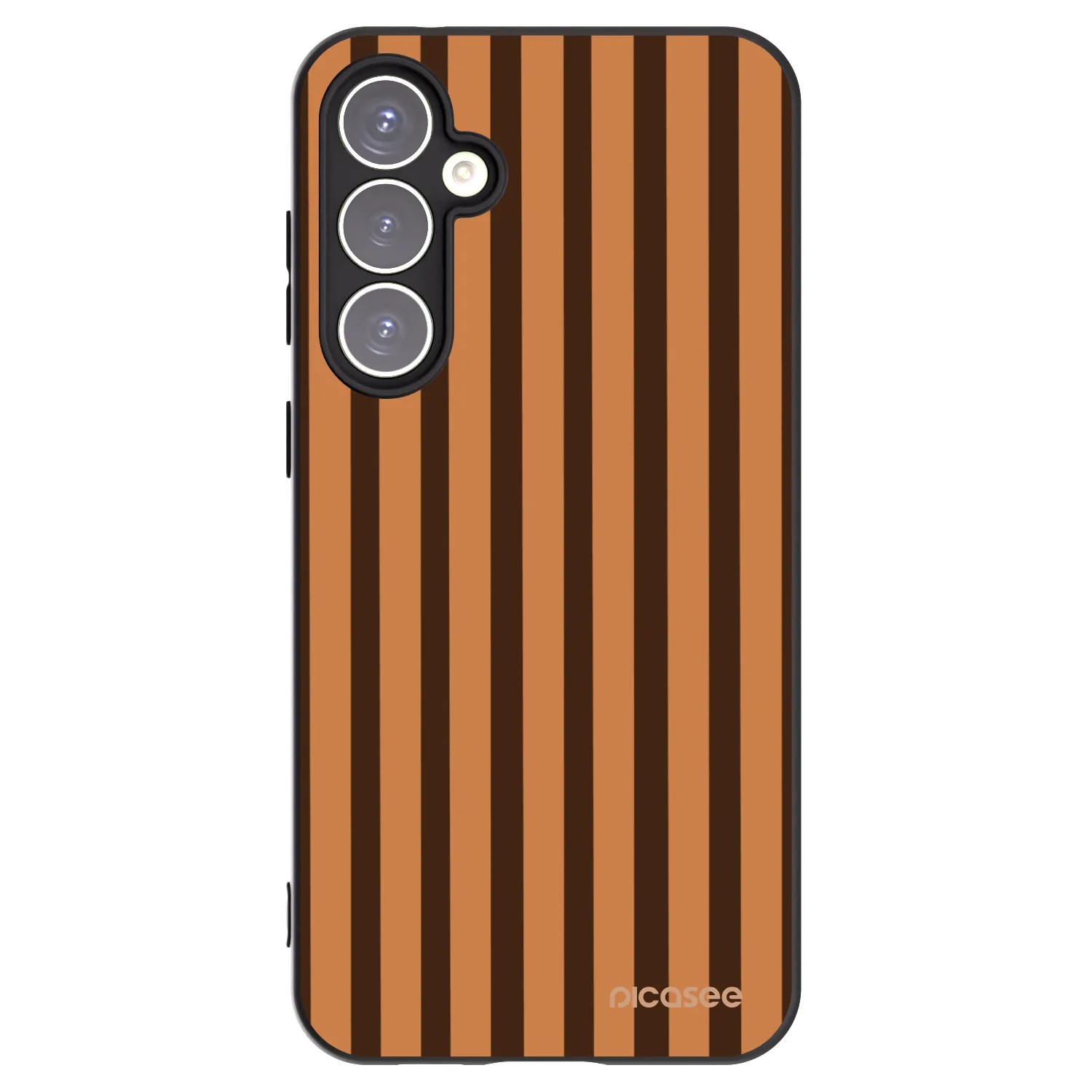 Picasee silikónový čierny obal pre Samsung Galaxy S23 FE S711B - Caramel lines