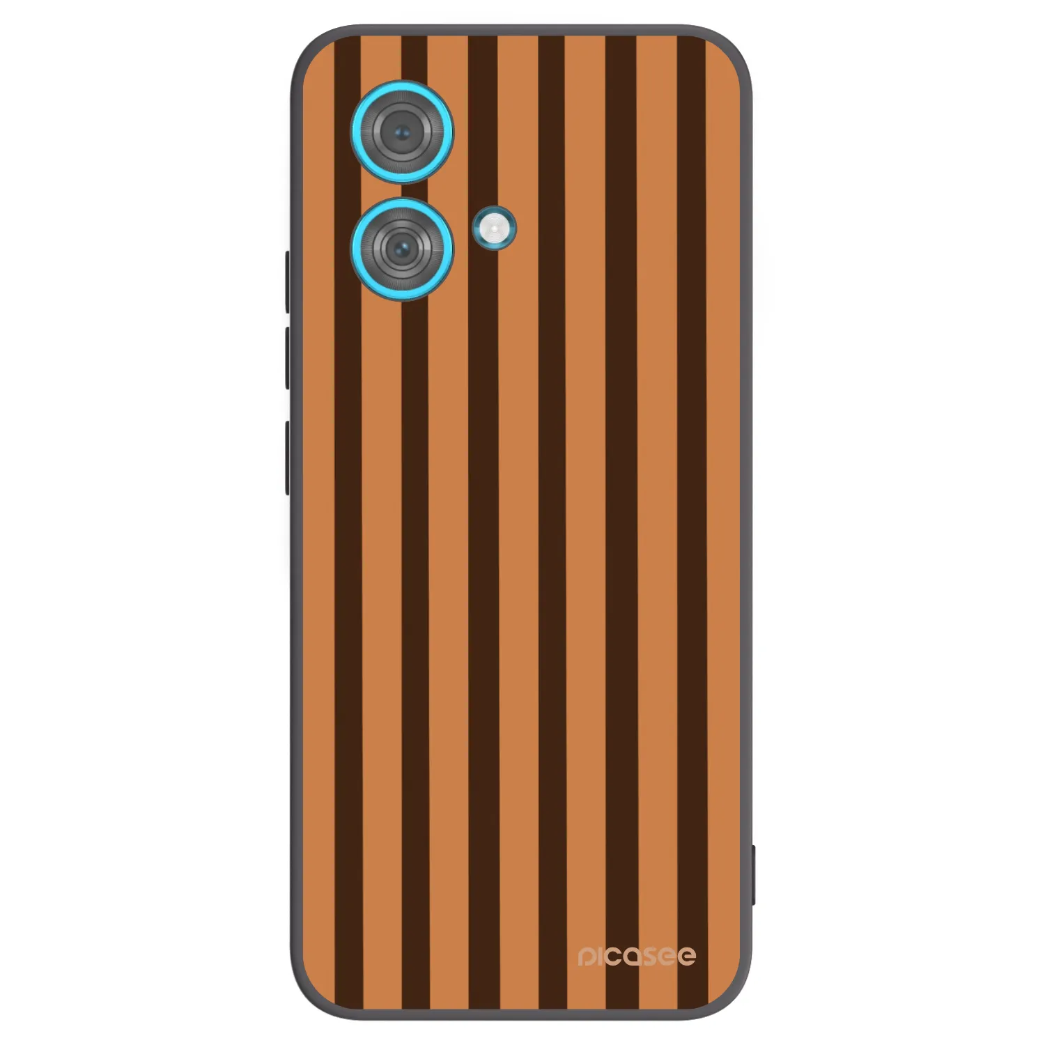 Picasee silikónový čierny obal pre Motorola Edge 40 Neo - Caramel lines