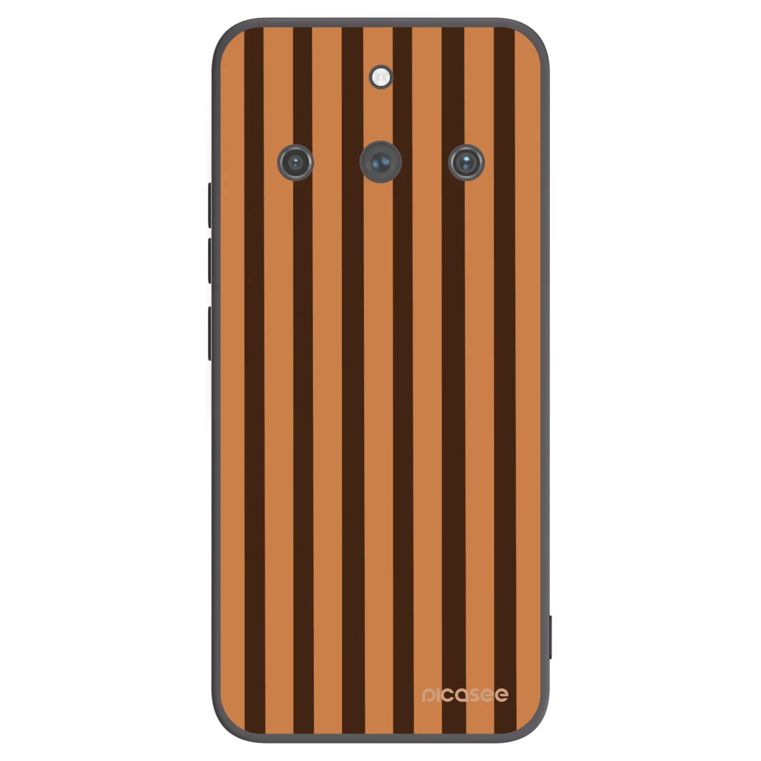 Picasee silikónový čierny obal pre Realme 11 Pro+ - Caramel lines