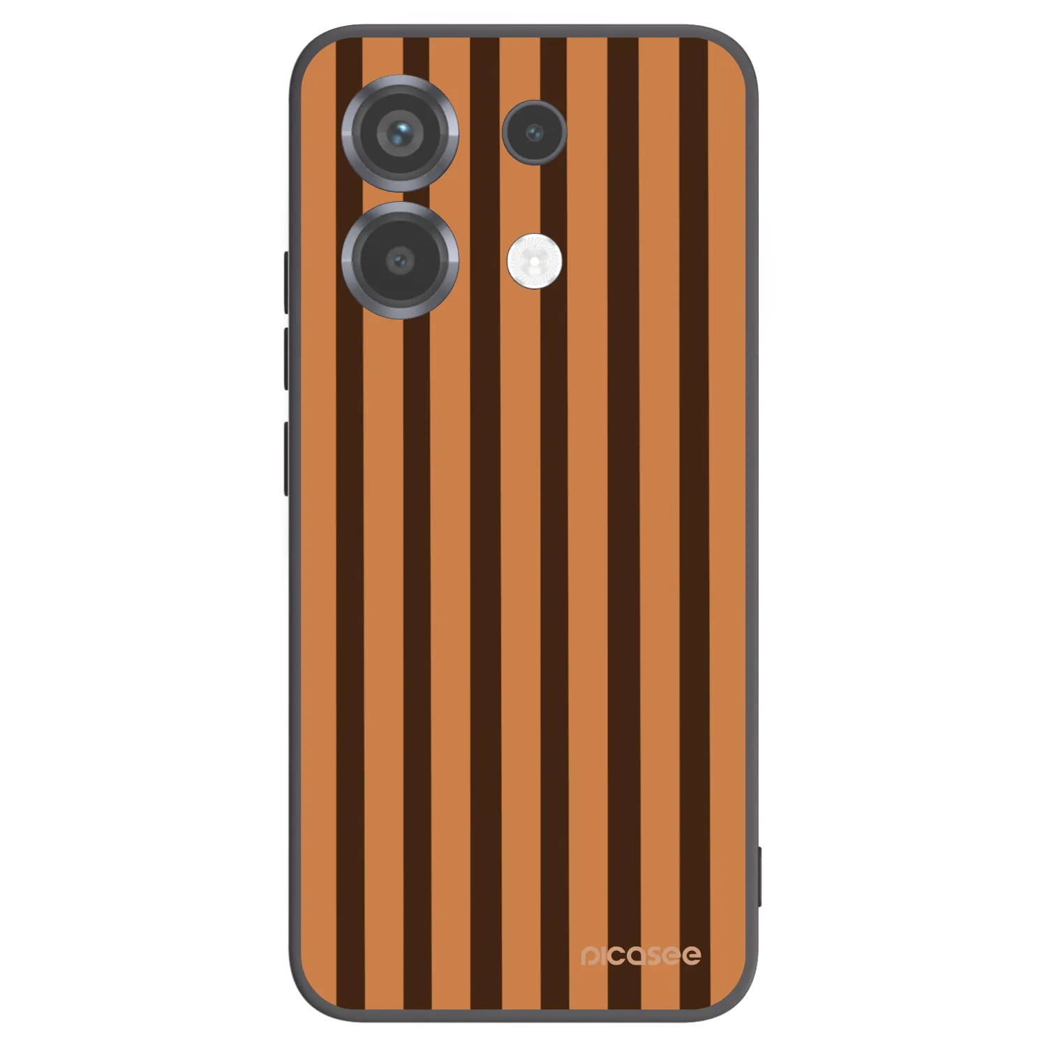 Picasee silikónový čierny obal pre Xiaomi Poco X6 - Caramel lines