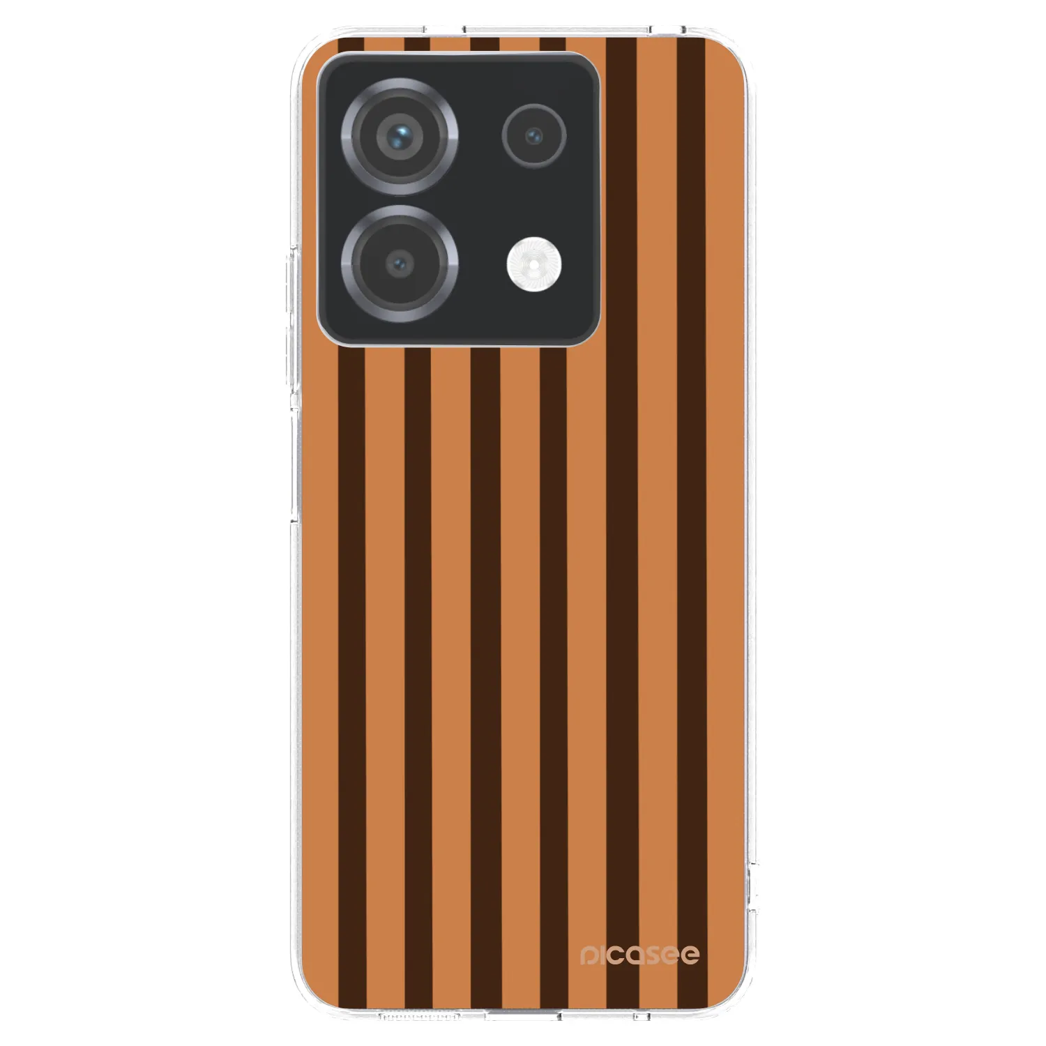Picasee silikónový prehľadný obal pre Xiaomi Poco X6 - Caramel lines