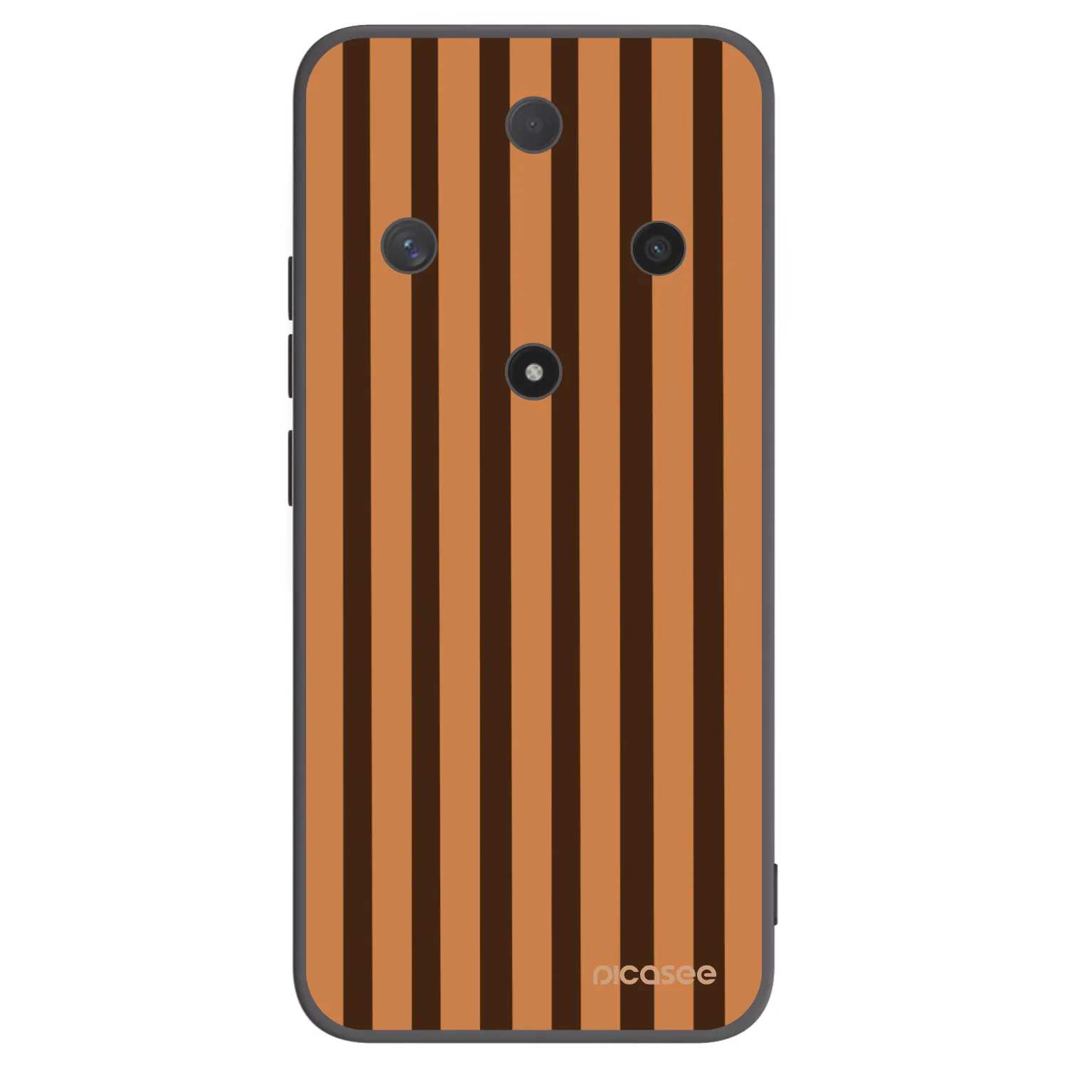 Picasee silikónový čierny obal pre Honor Magic6 Lite 5G - Caramel lines