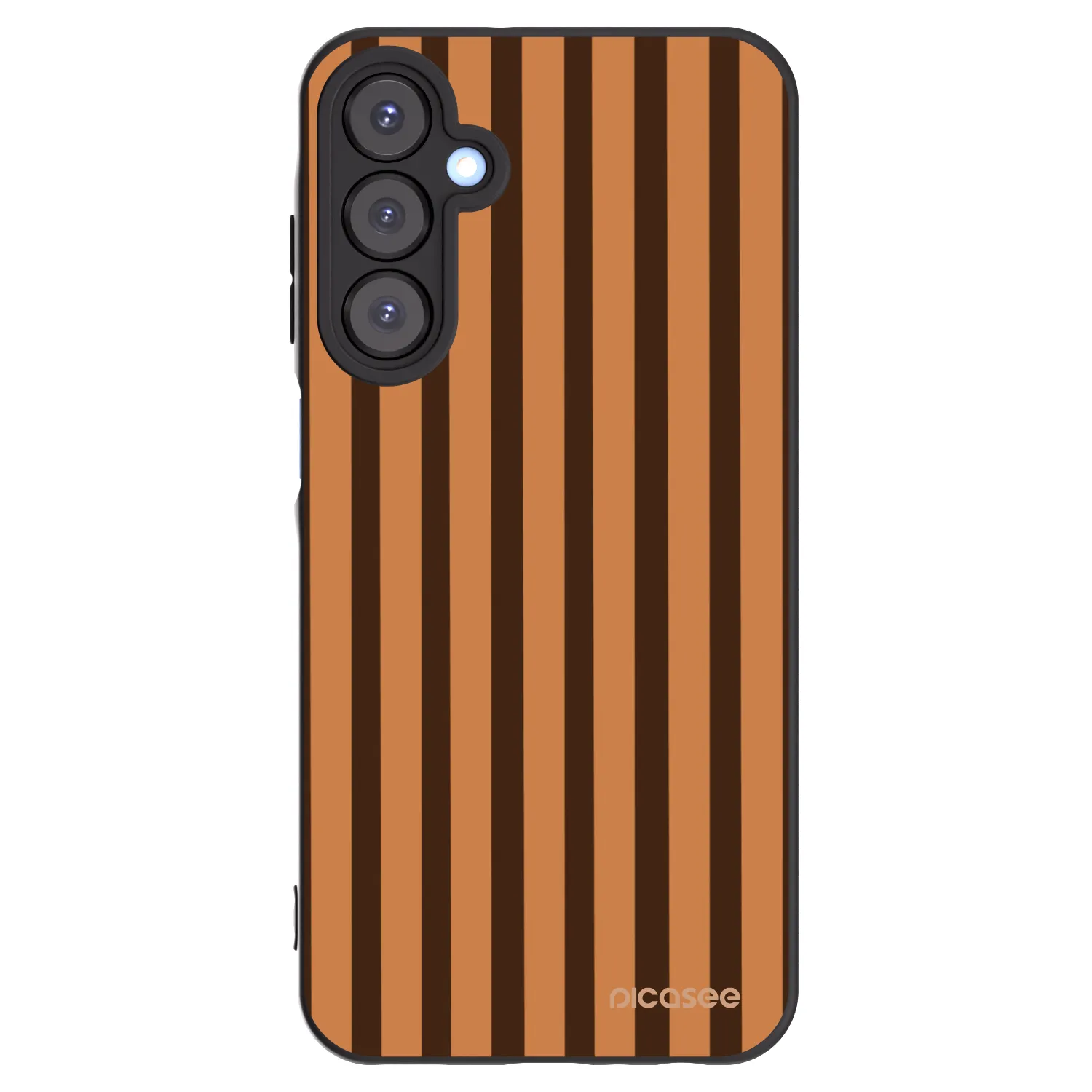 Picasee silikónový čierny obal pre Samsung Galaxy A25 A256B 5G - Caramel lines
