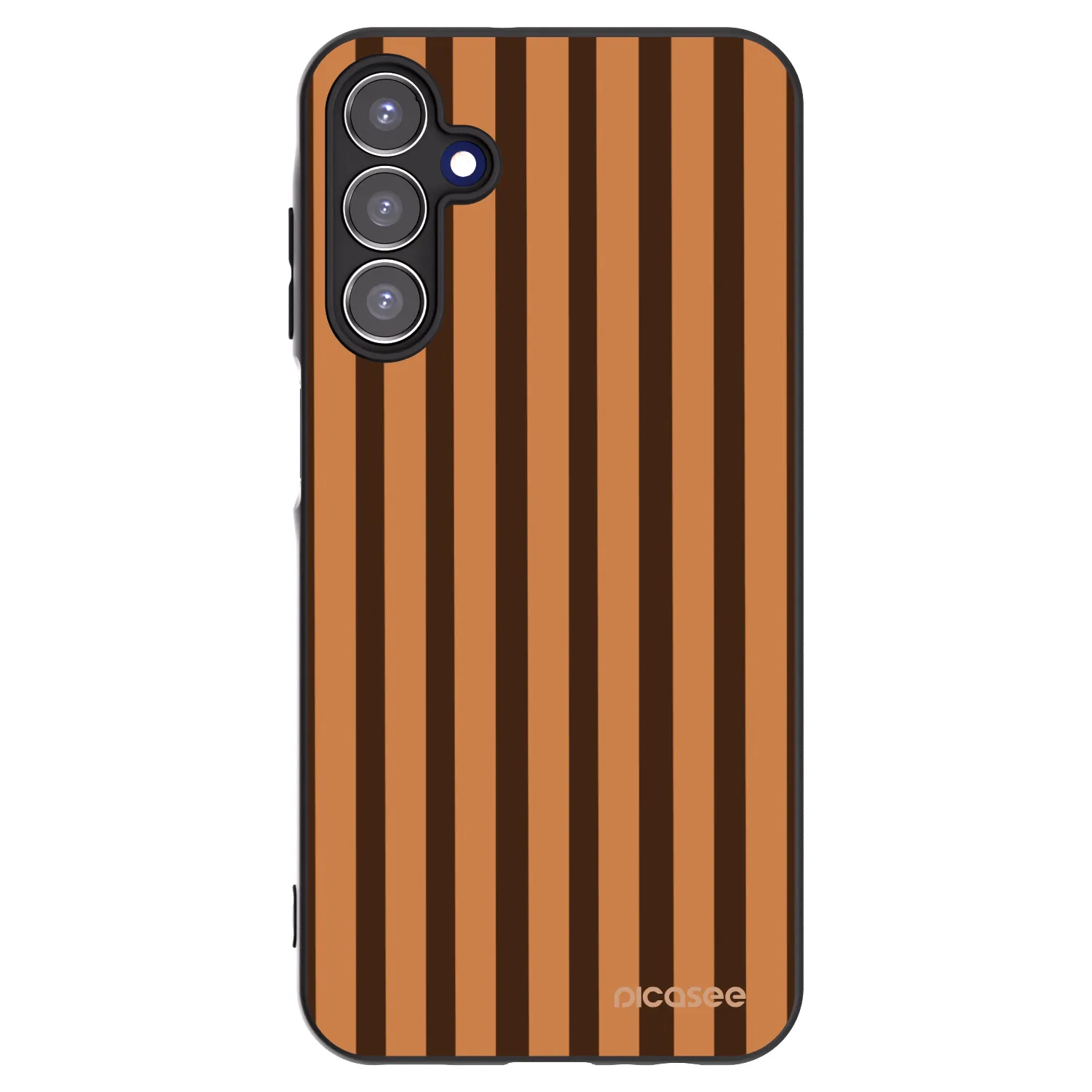 Picasee silikónový čierny obal pre Samsung Galaxy A15 A155F 4G - Caramel lines