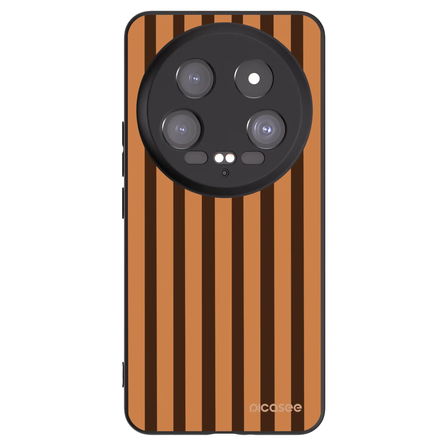 Picasee silikónový čierny obal pre Xiaomi 14 Ultra - Caramel lines