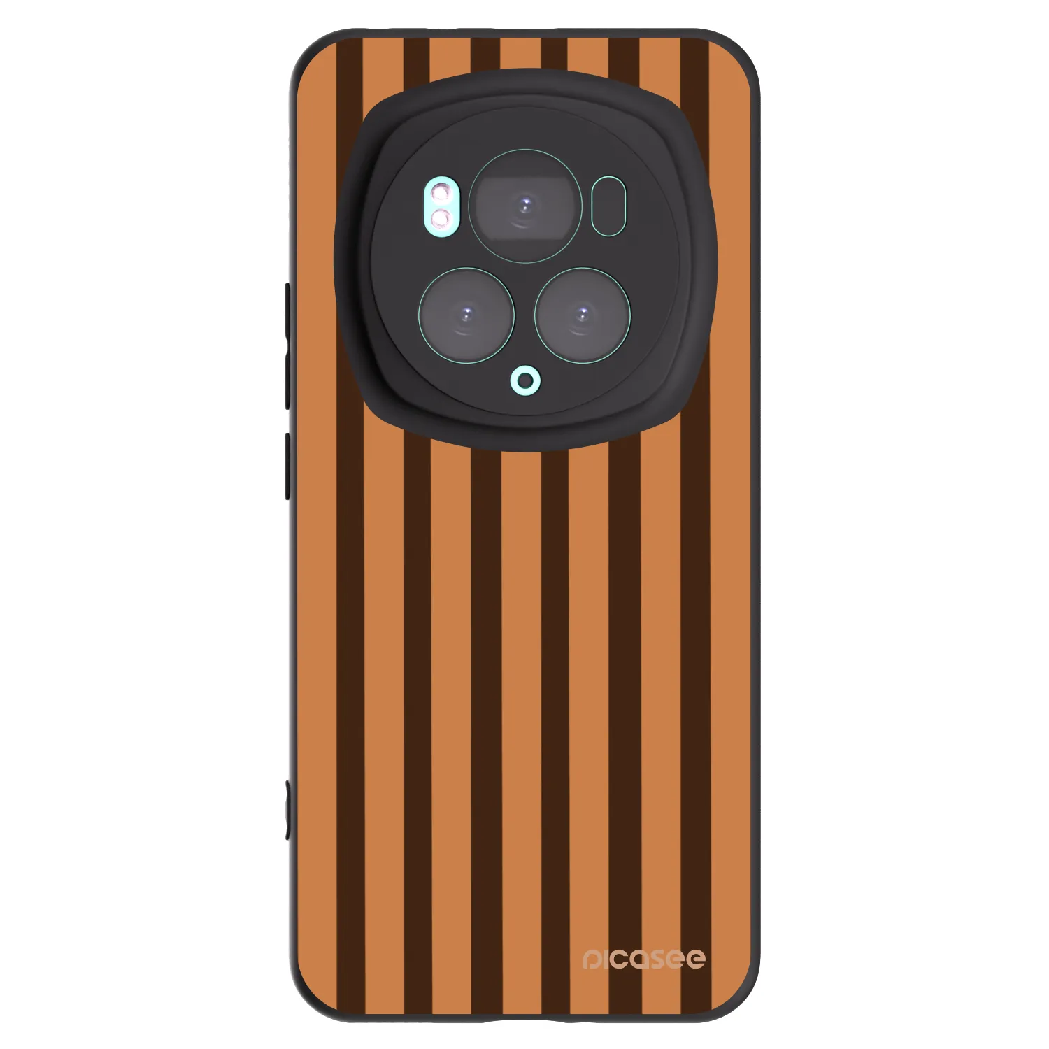 Picasee silikónový čierny obal pre Honor Magic6 Pro - Caramel lines