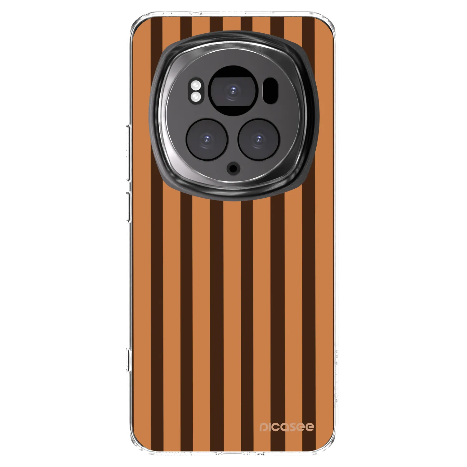 Picasee silikónový prehľadný obal pre Honor Magic6 Pro - Caramel lines
