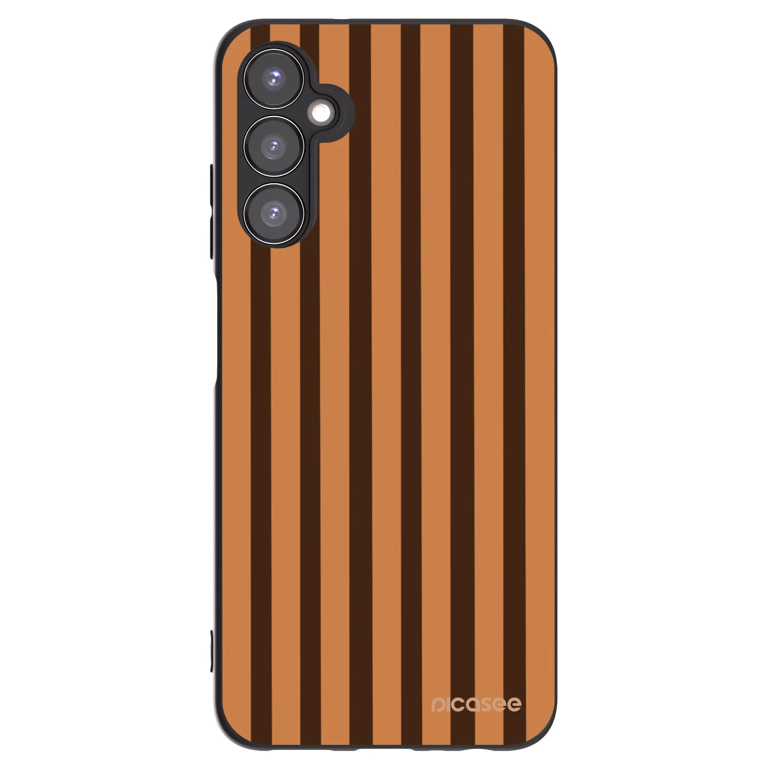 Picasee silikónový čierny obal pre Samsung Galaxy A05s A057G - Caramel lines