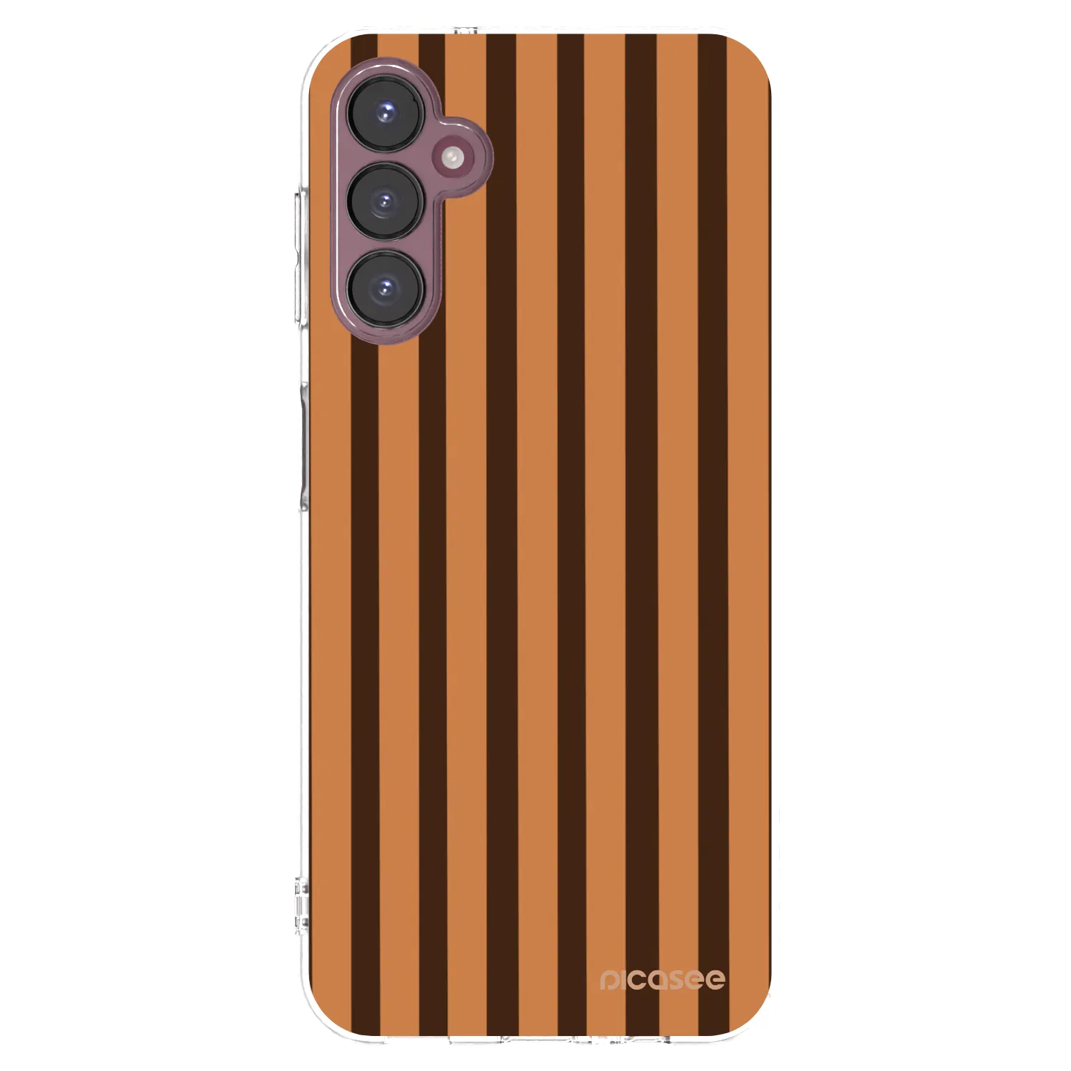 Picasee silikónový prehľadný obal pre Samsung Galaxy A05s A057G - Caramel lines
