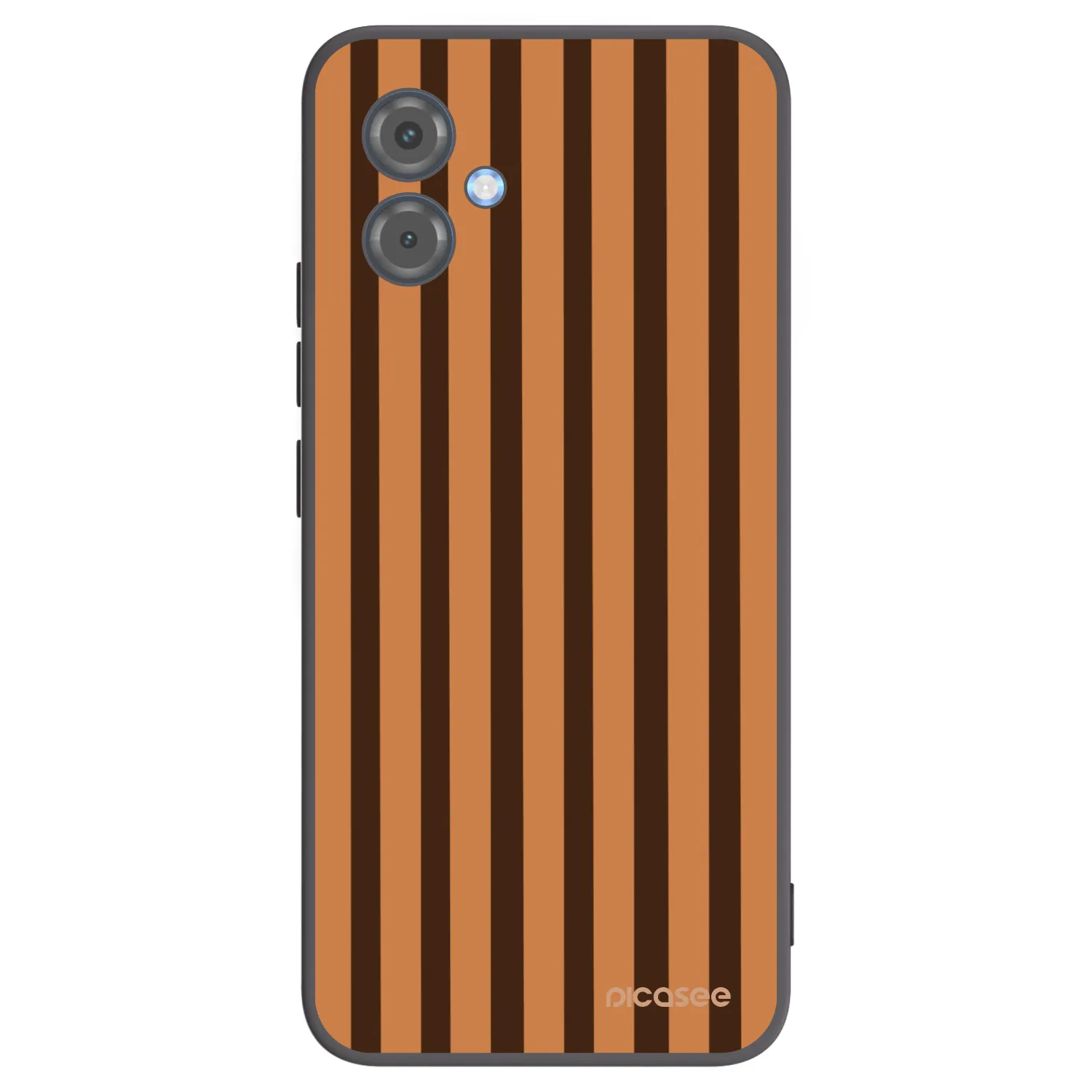 Picasee silikónový čierny obal pre Motorola Moto G14 - Caramel lines