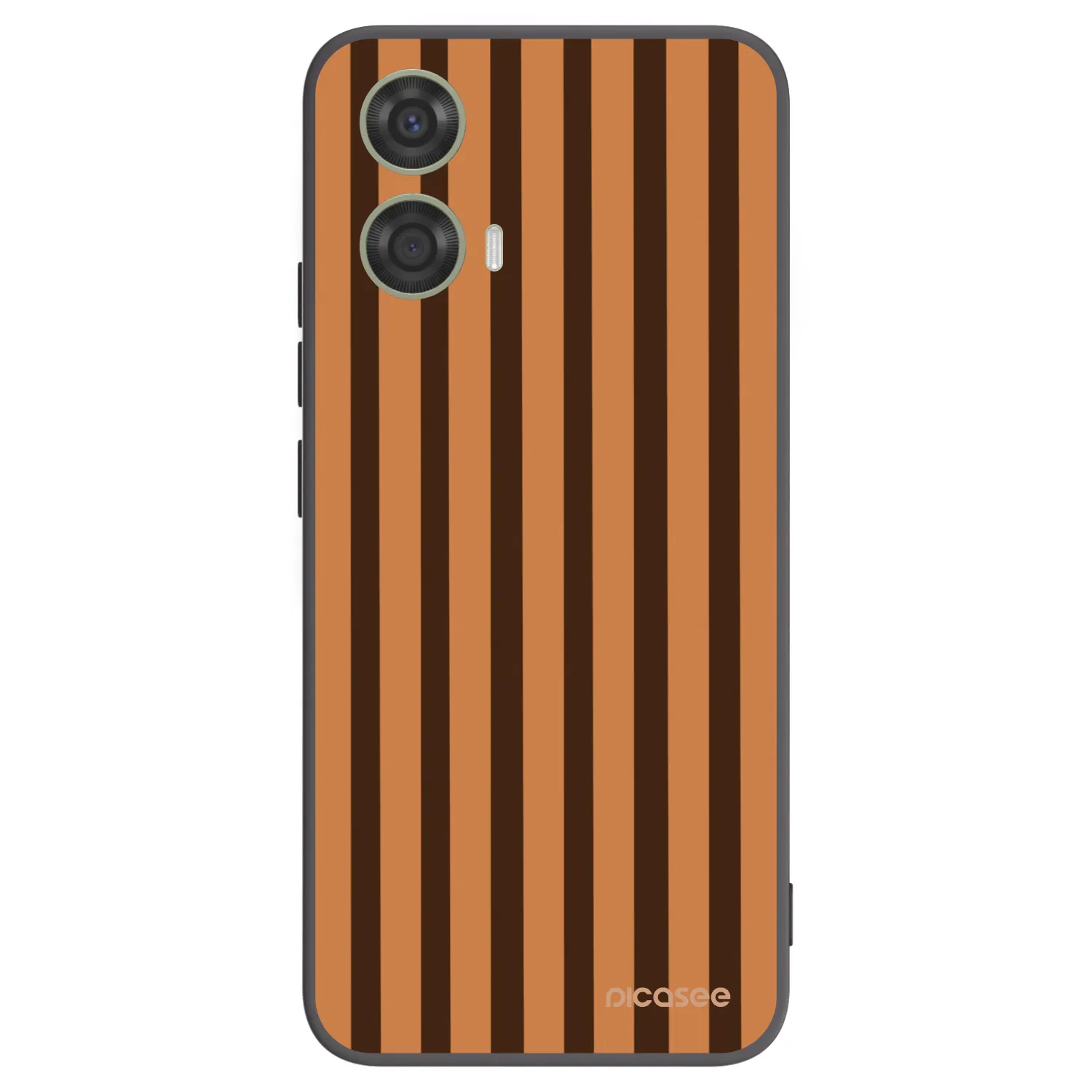 Picasee silikónový čierny obal pre Motorola Moto G24 - Caramel lines
