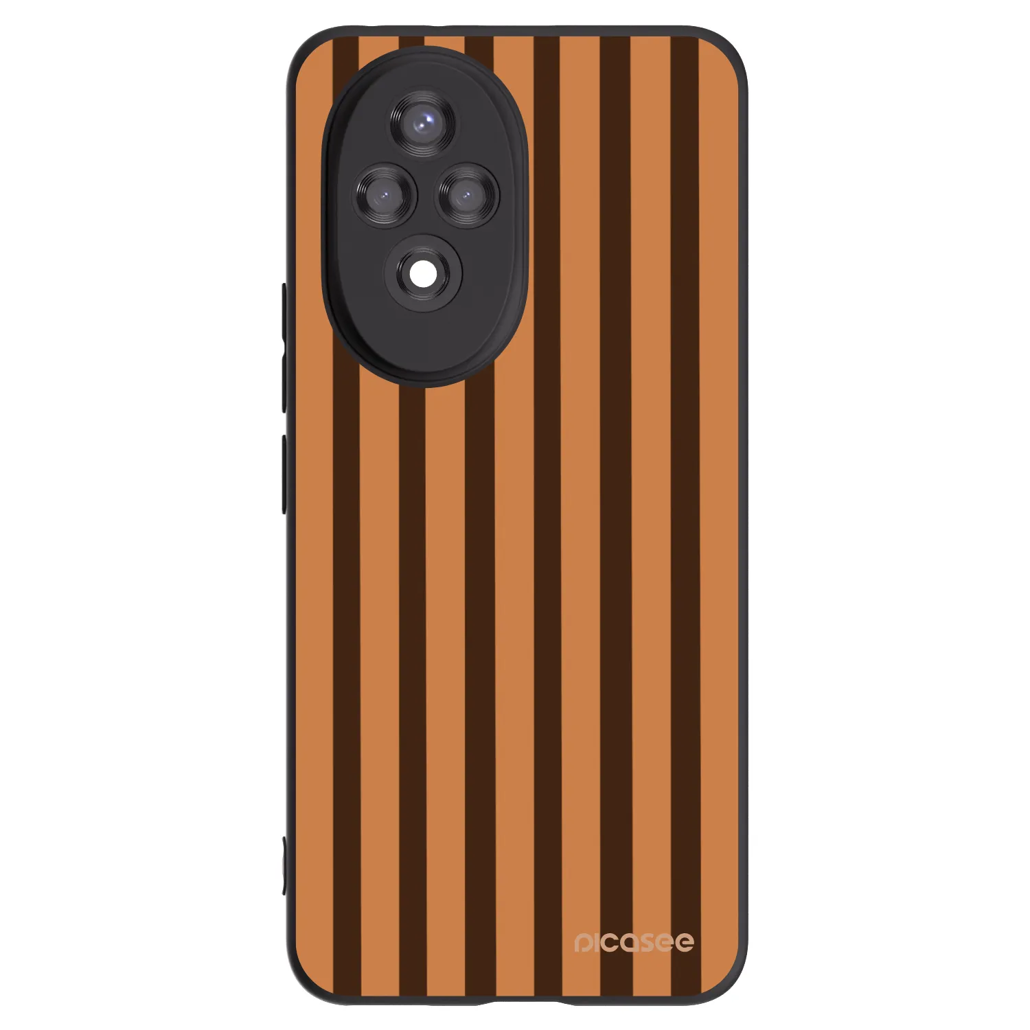 Picasee silikónový čierny obal pre Honor 200 5G - Caramel lines
