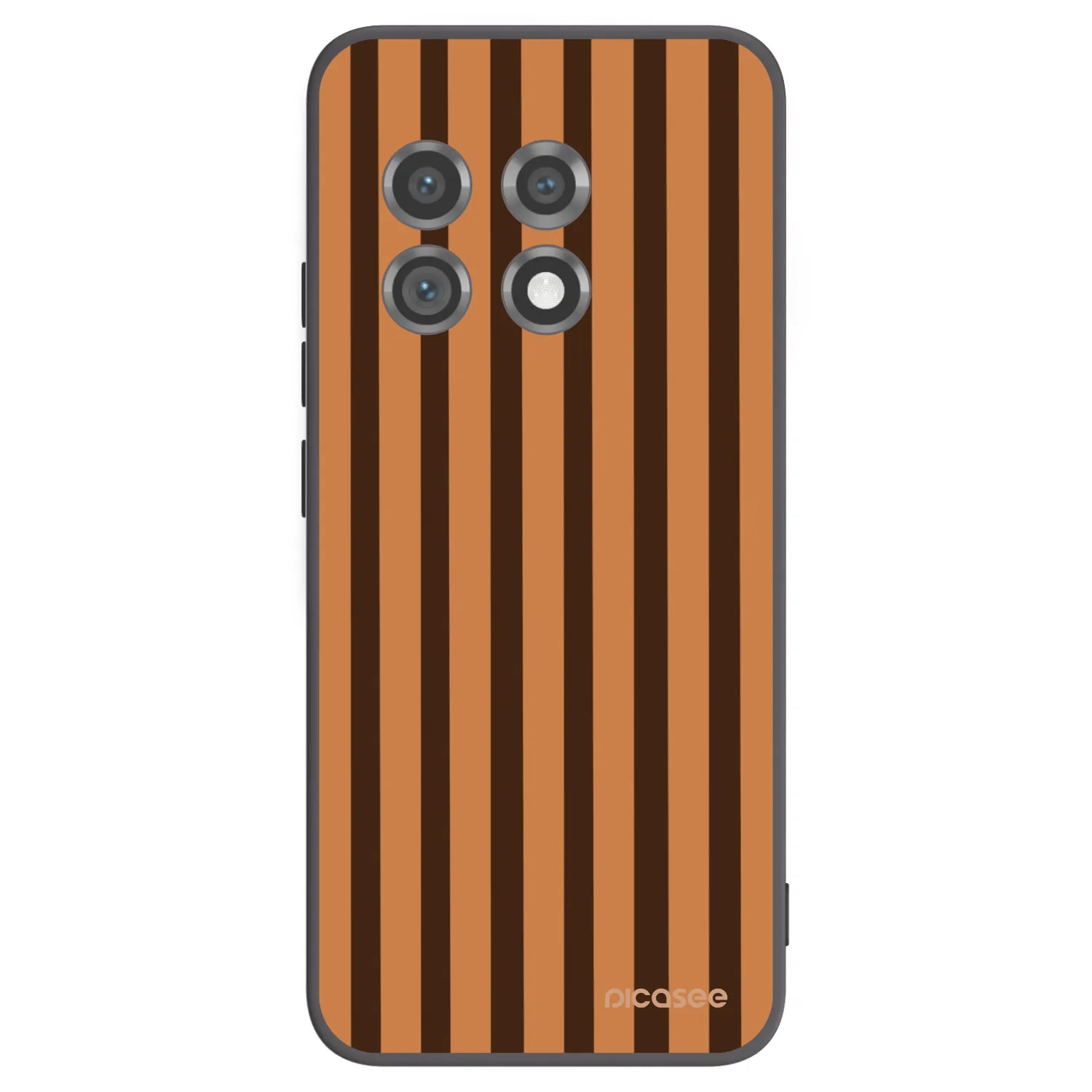 Picasee silikónový čierny obal pre OnePlus 11 5G - Caramel lines