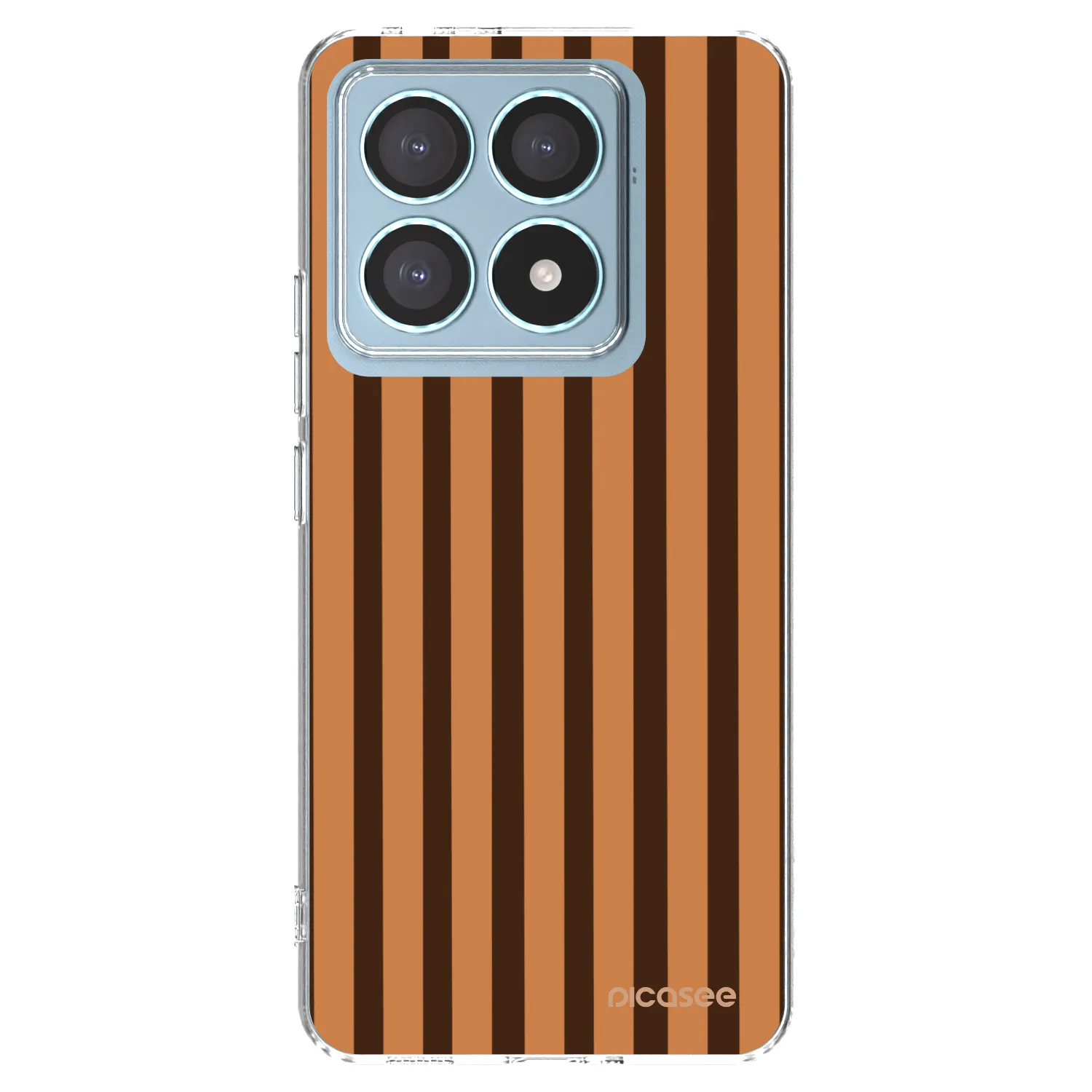 Picasee silikónový prehľadný obal pre Xiaomi 14T Pro - Caramel lines