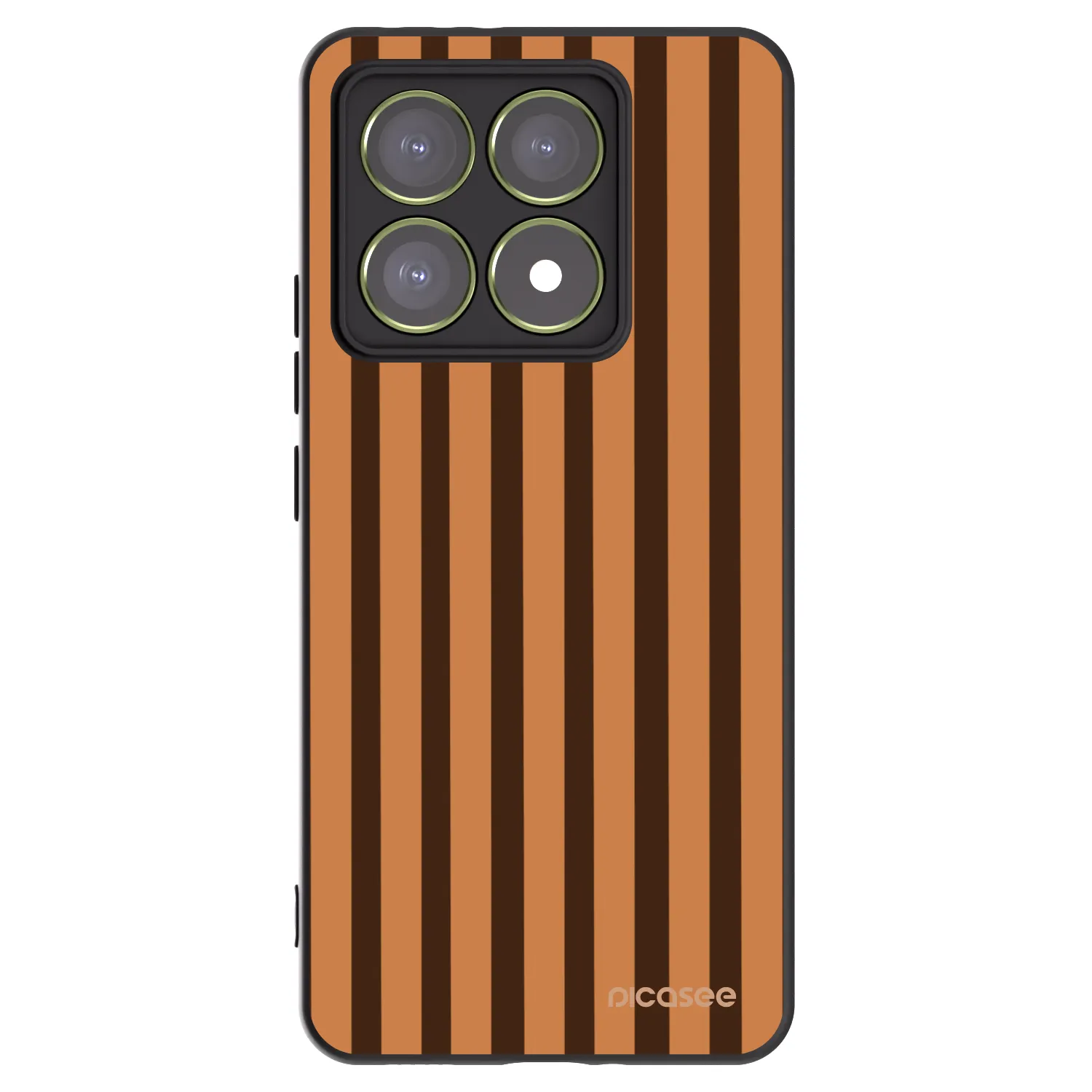Picasee silikónový čierny obal pre Xiaomi 14T - Caramel lines