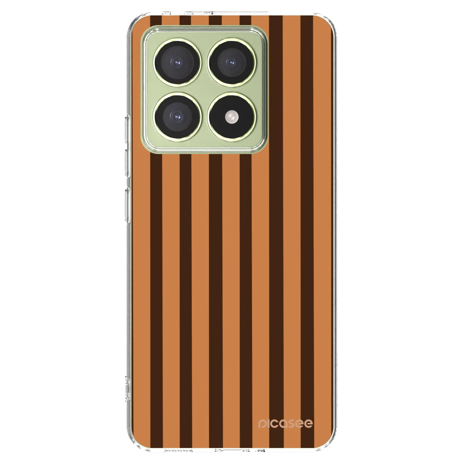 Picasee silikónový prehľadný obal pre Xiaomi 14T - Caramel lines
