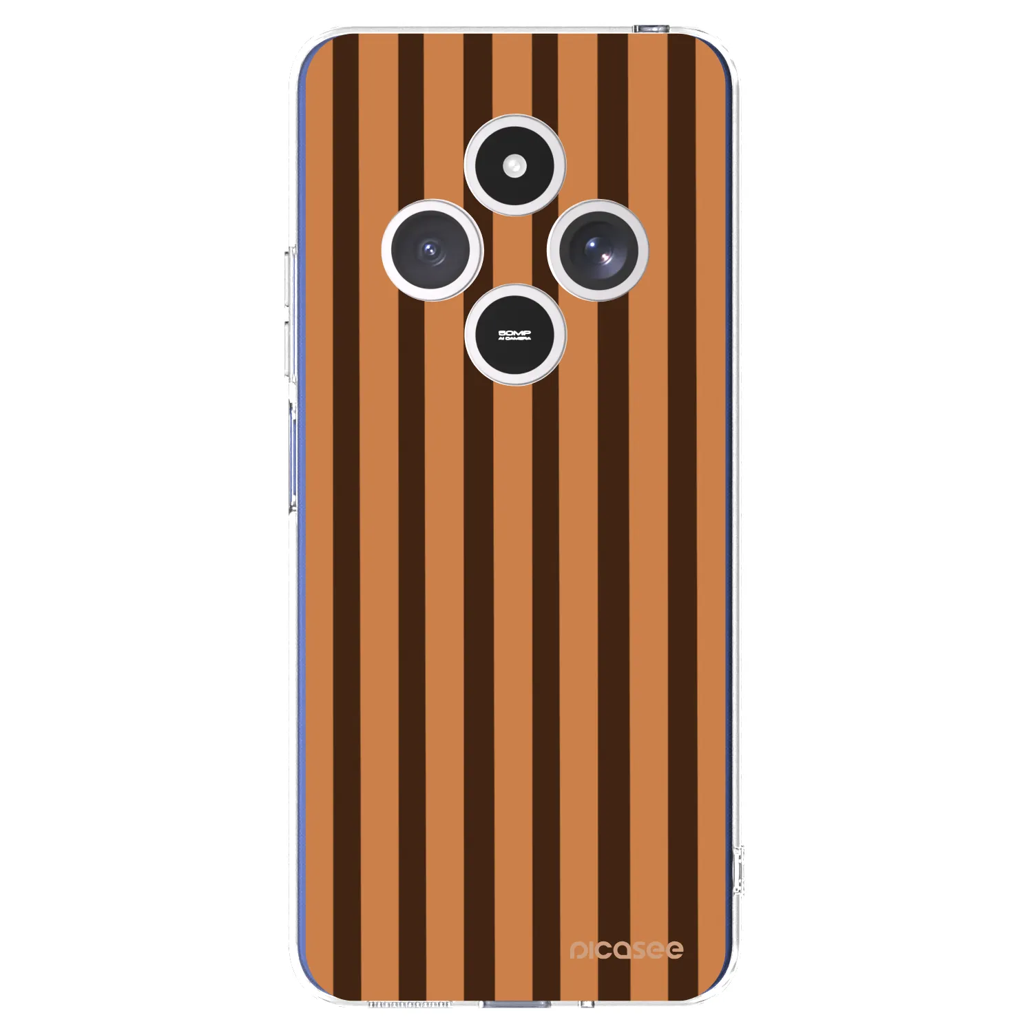 Picasee silikónový prehľadný obal pre Xiaomi Redmi 14C - Caramel lines