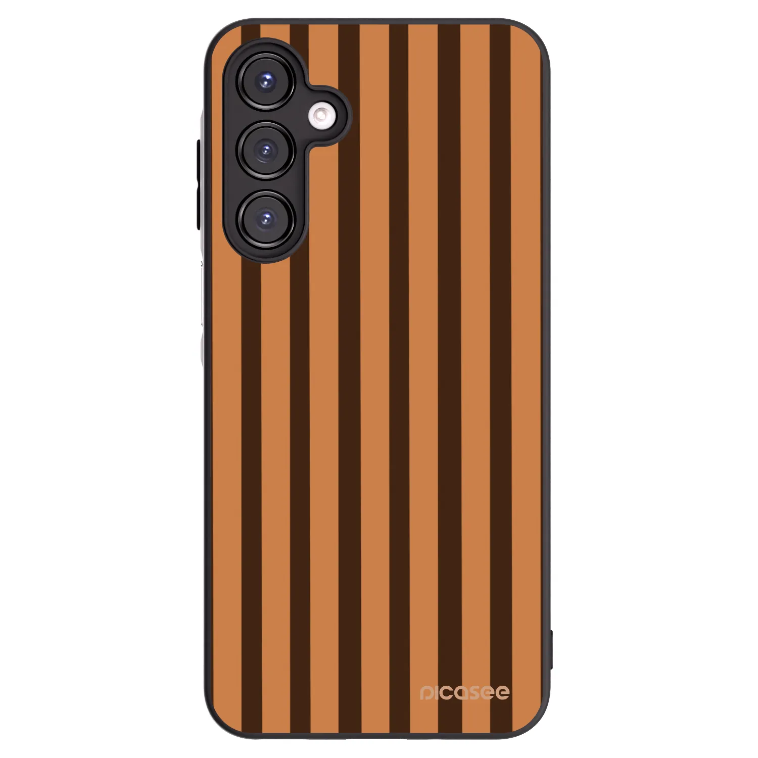 Picasee silikónový čierny obal pre Samsung Galaxy A16 5G - Caramel lines
