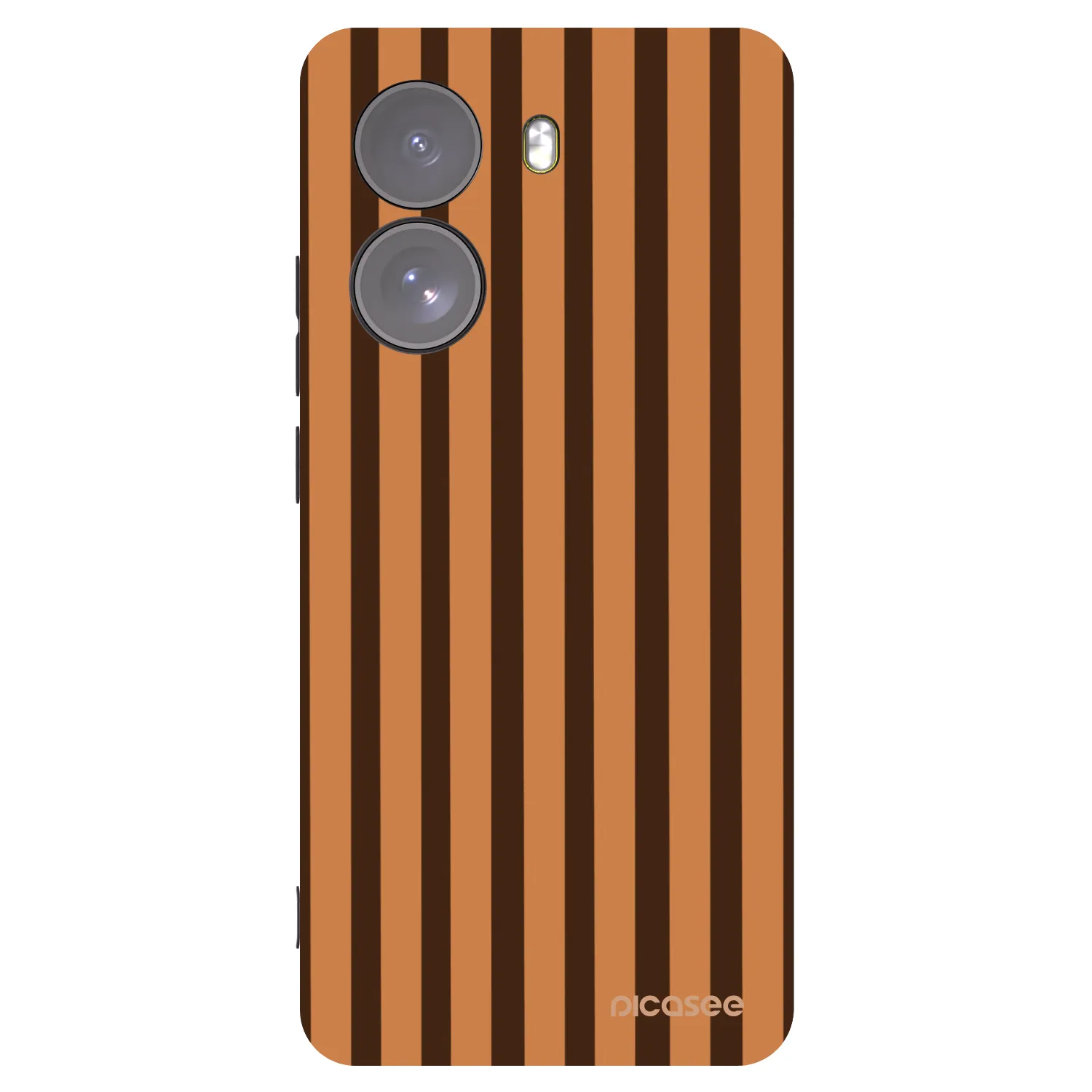 Picasee silikónový čierny obal pre Xiaomi Poco X7 - Caramel lines