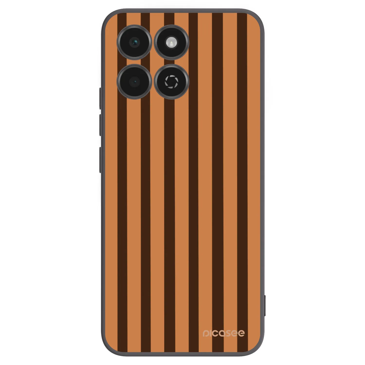 Picasee silikónový čierny obal pre Honor 200 Smart 5G - Caramel lines
