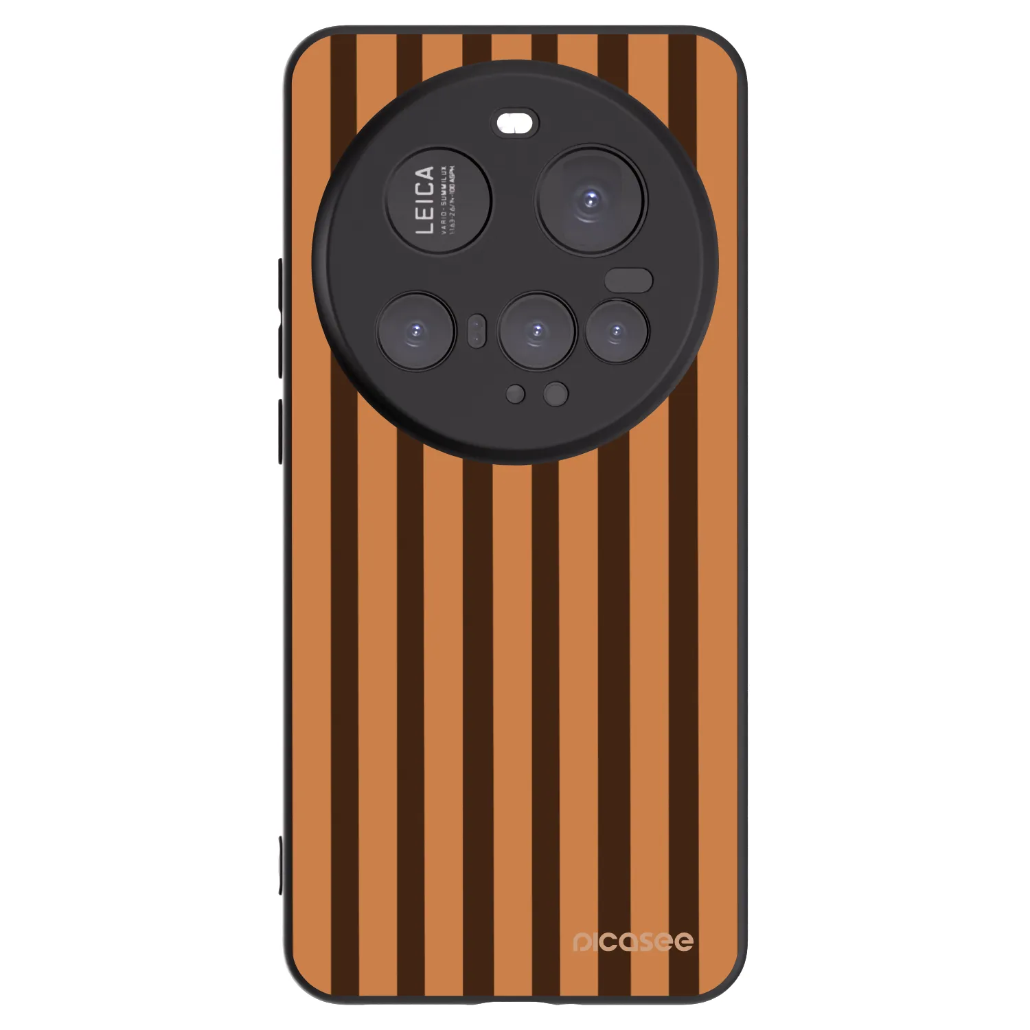 Picasee silikónový čierny obal pre Xiaomi 15 Ultra - Caramel lines