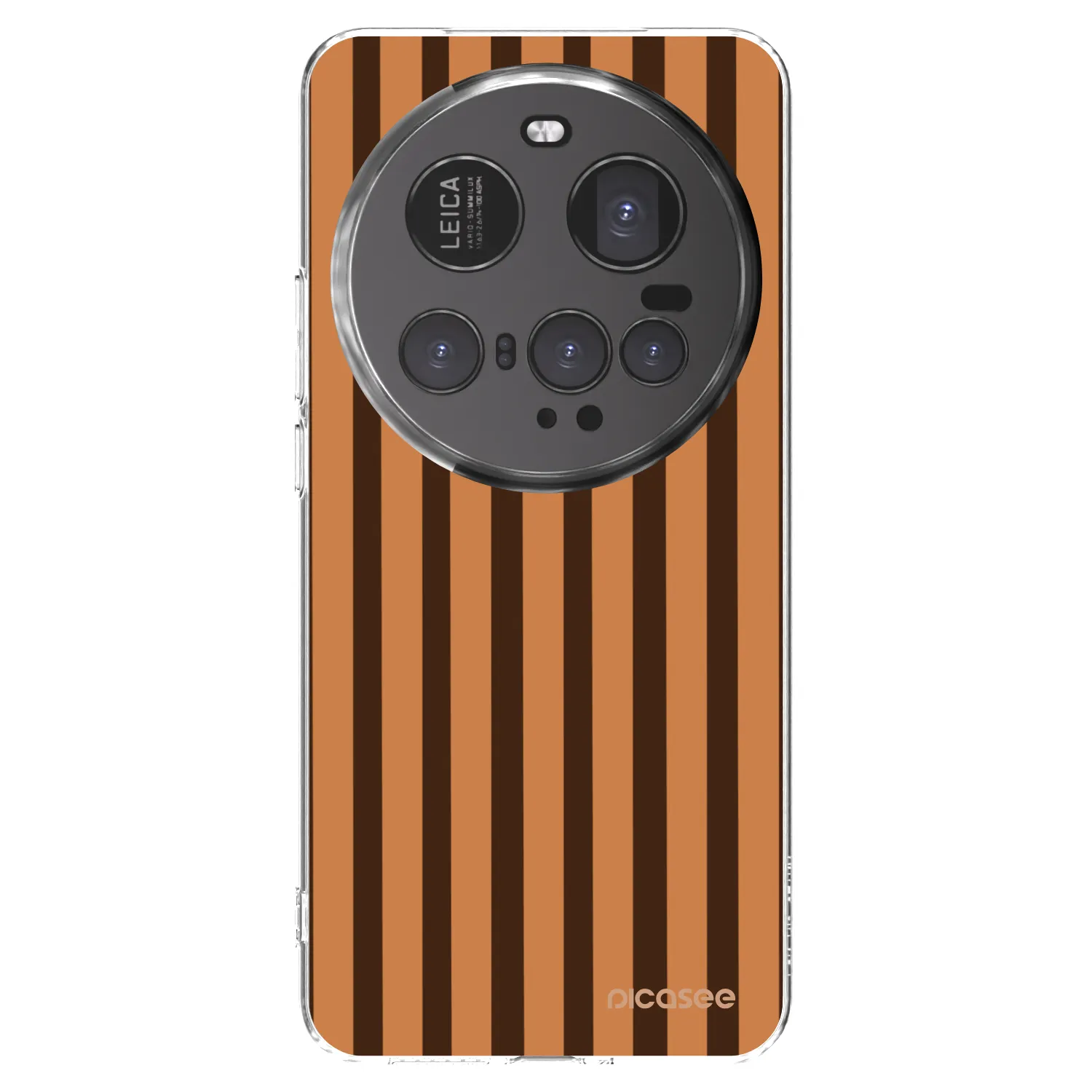 Picasee silikónový prehľadný obal pre Xiaomi 15 Ultra - Caramel lines