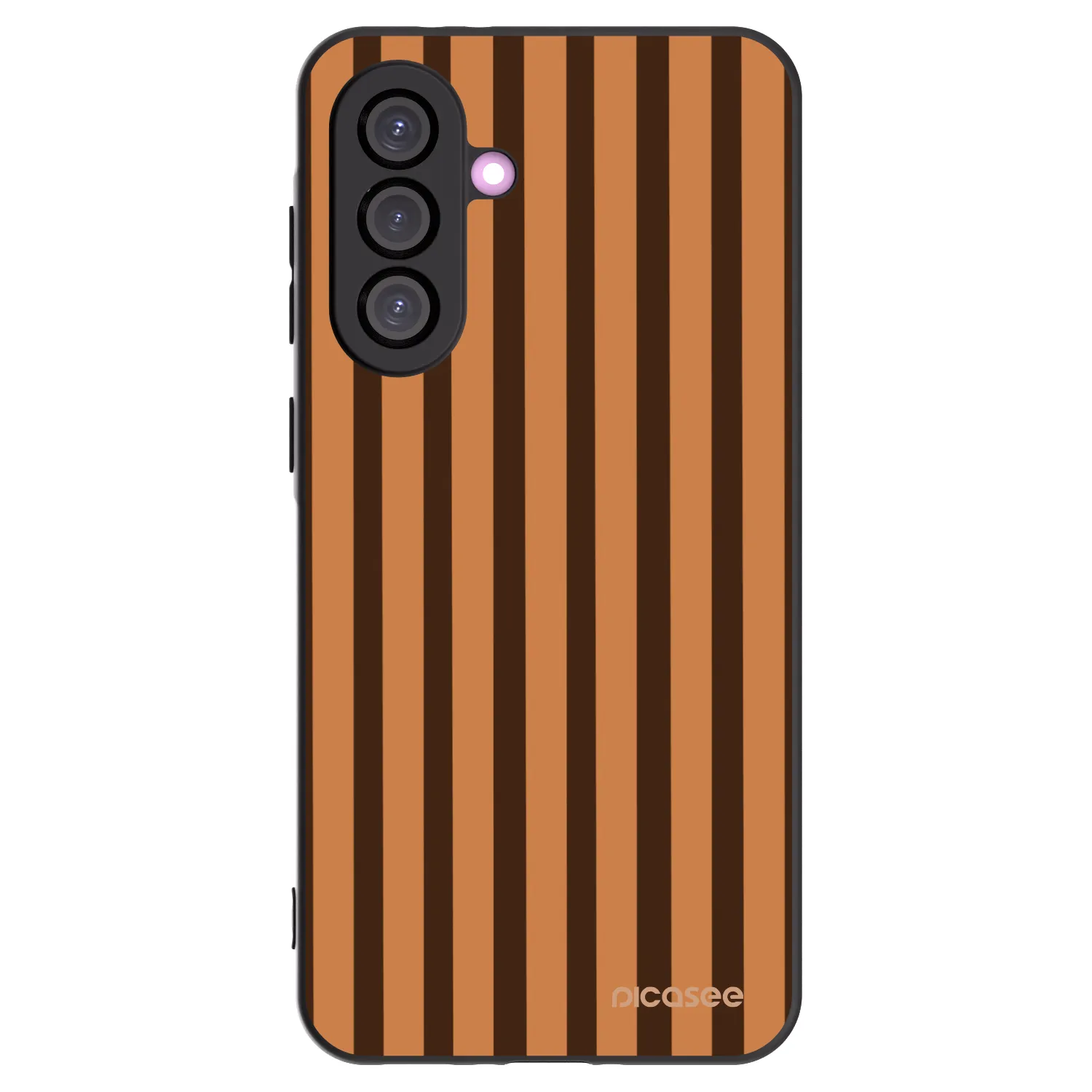 Picasee silikónový čierny obal pre Samsung Galaxy A56 5G A566B - Caramel lines