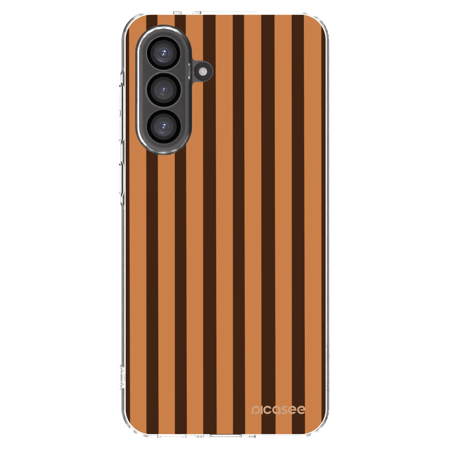 Picasee silikónový prehľadný obal pre Samsung Galaxy A36 5G - Caramel lines