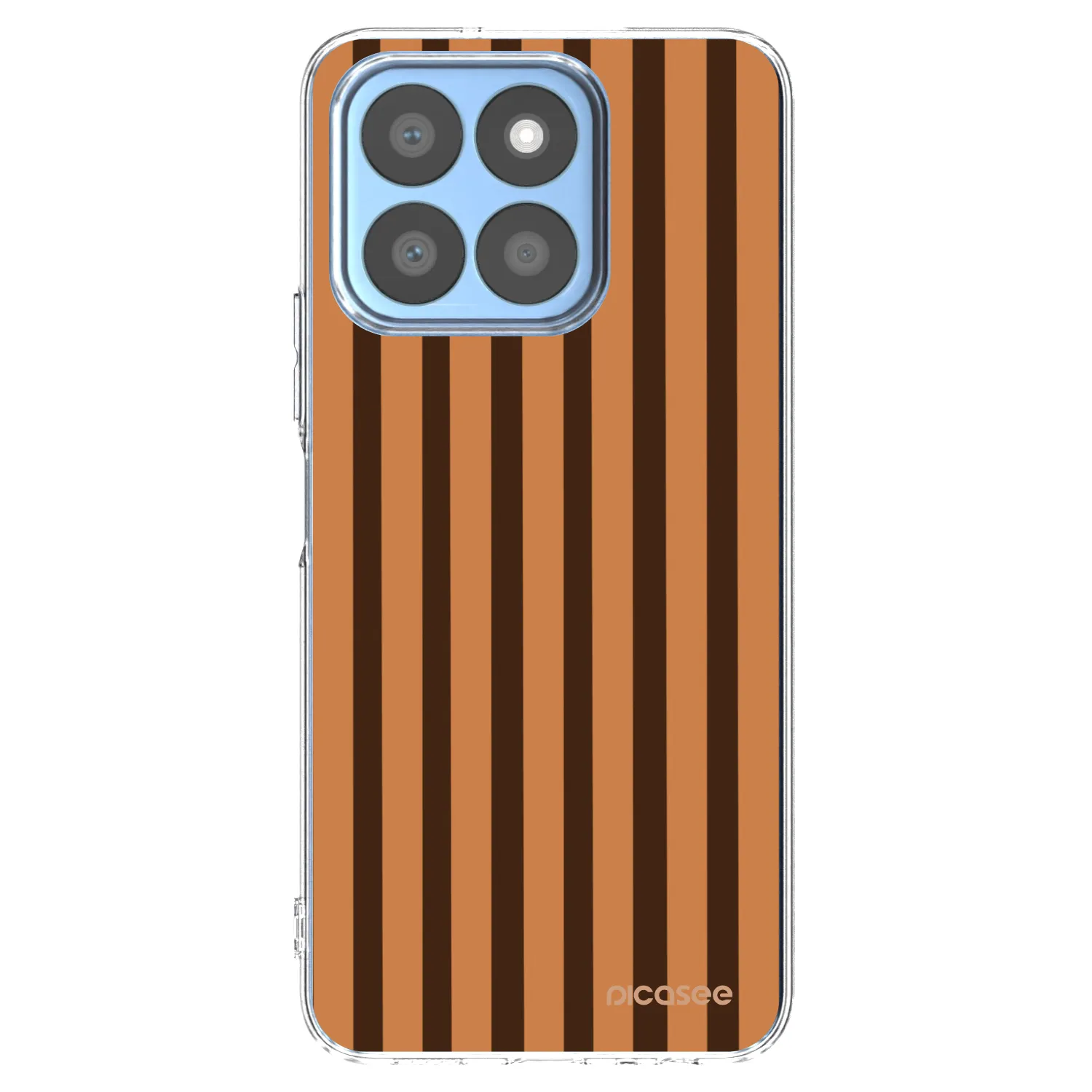 Picasee silikónový prehľadný obal pre Honor X8c - Caramel lines