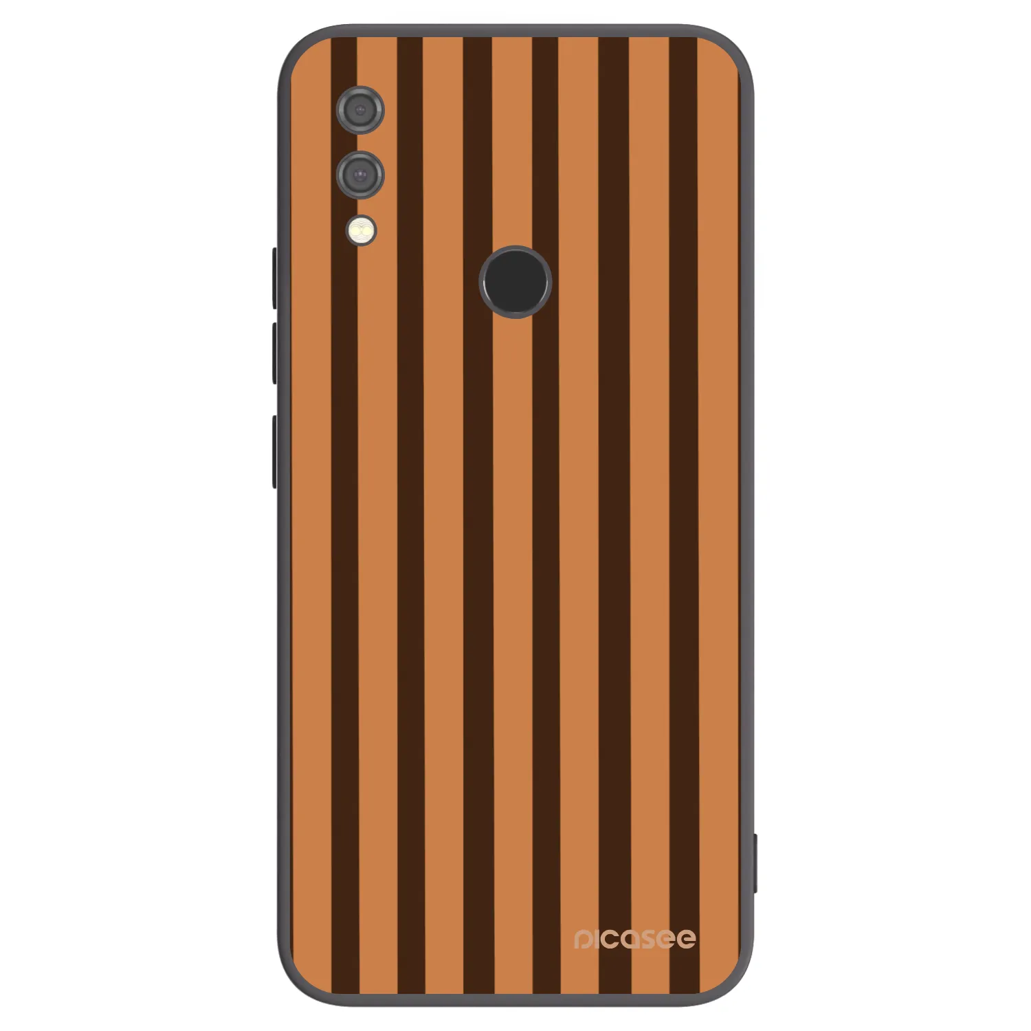 Picasee silikónový čierny obal pre Xiaomi Redmi Note 7 - Caramel lines