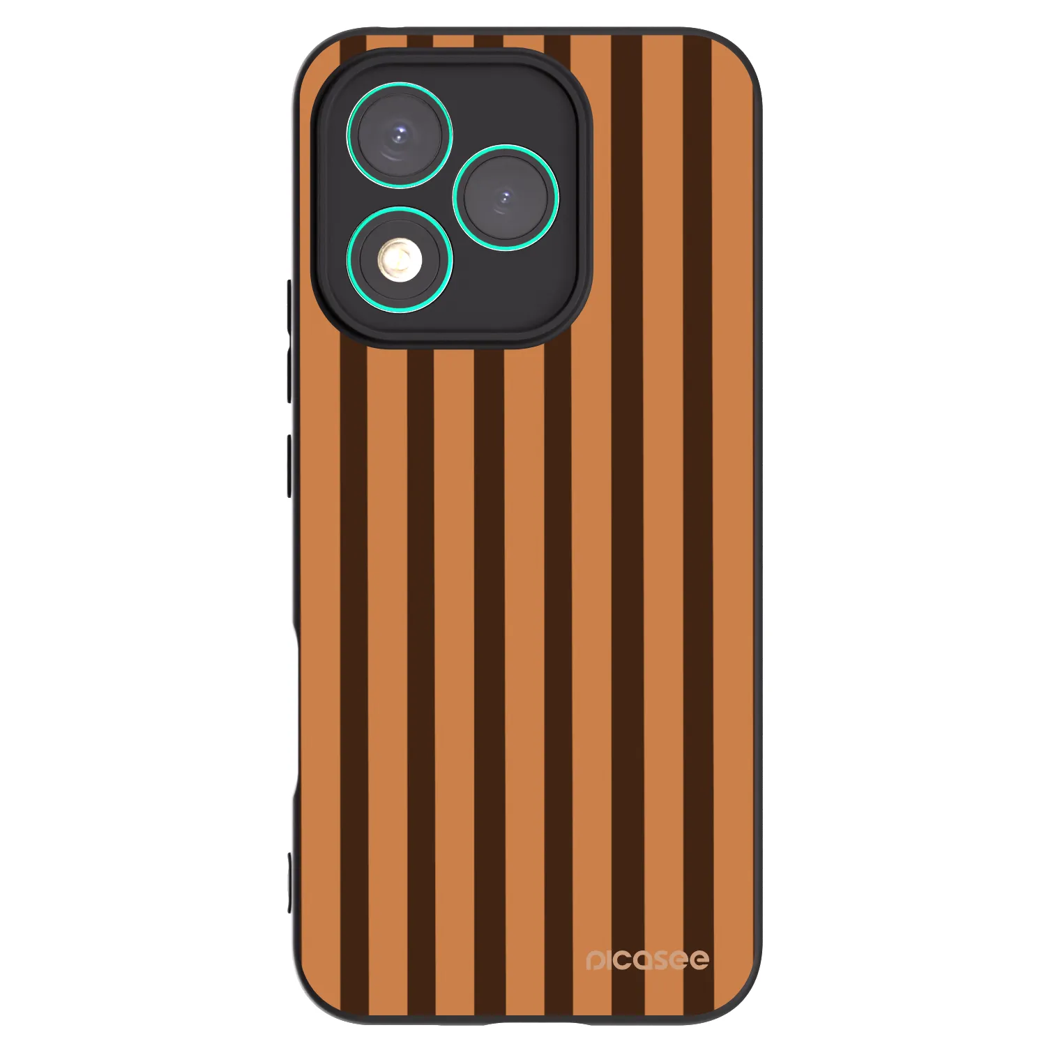Picasee silikónový čierny obal pre Honor 400 Lite 5G - Caramel lines