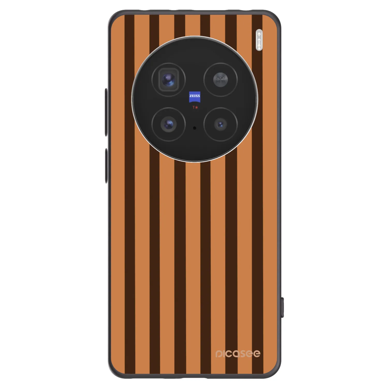 Picasee silikónový čierny obal pre Vivo X200 Pro - Caramel lines