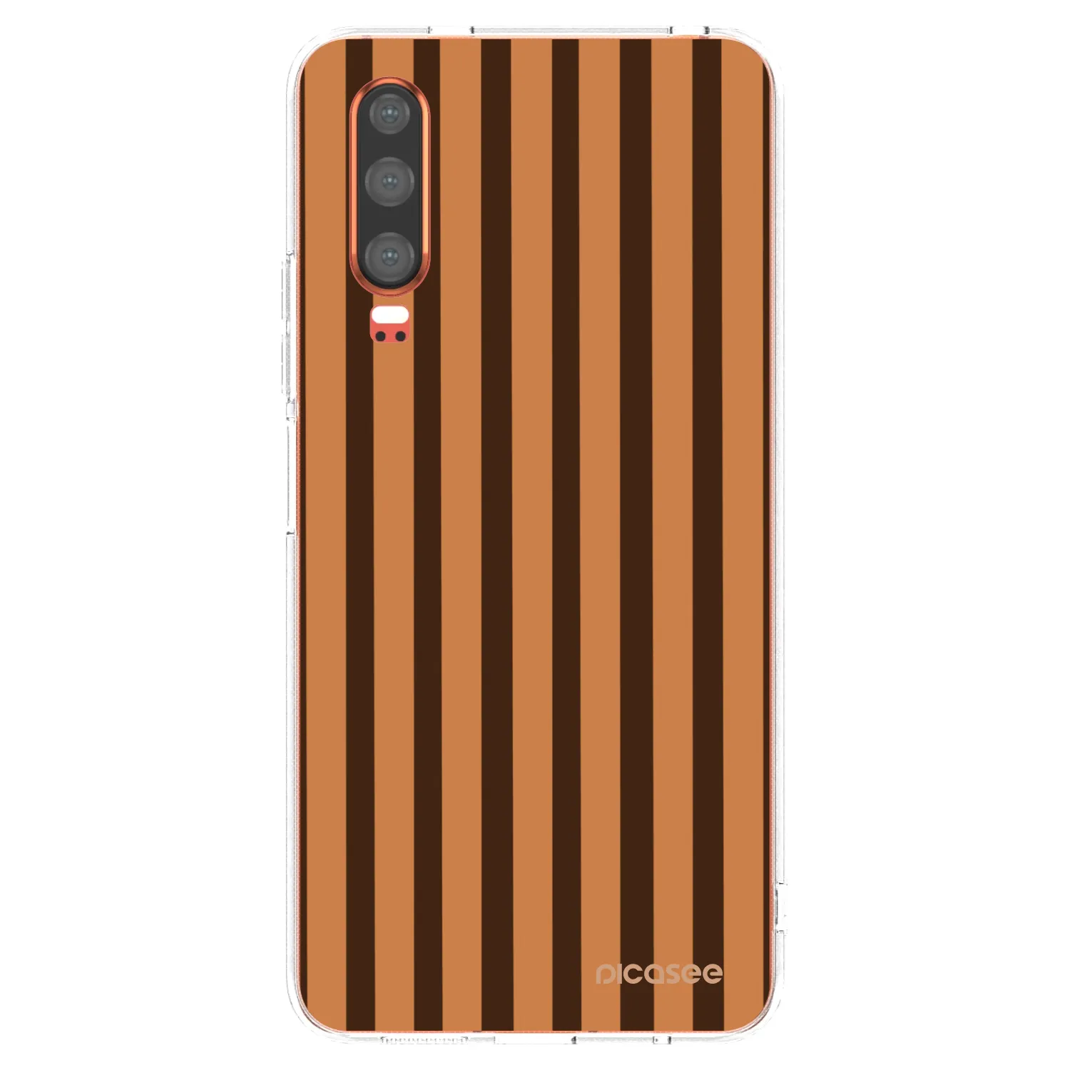 Picasee silikónový prehľadný obal pre Huawei P30 - Caramel lines