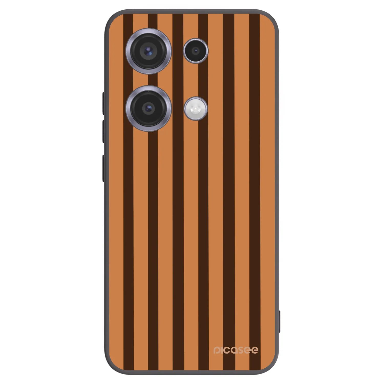Picasee silikónový čierny obal pre Xiaomi Redmi Note 14S - Caramel lines