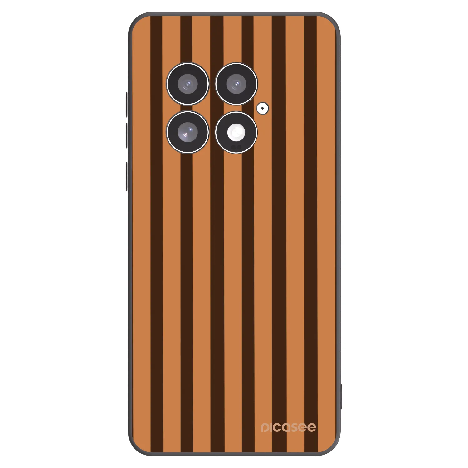 Picasee silikónový čierny obal pre OnePlus 13 5G - Caramel lines